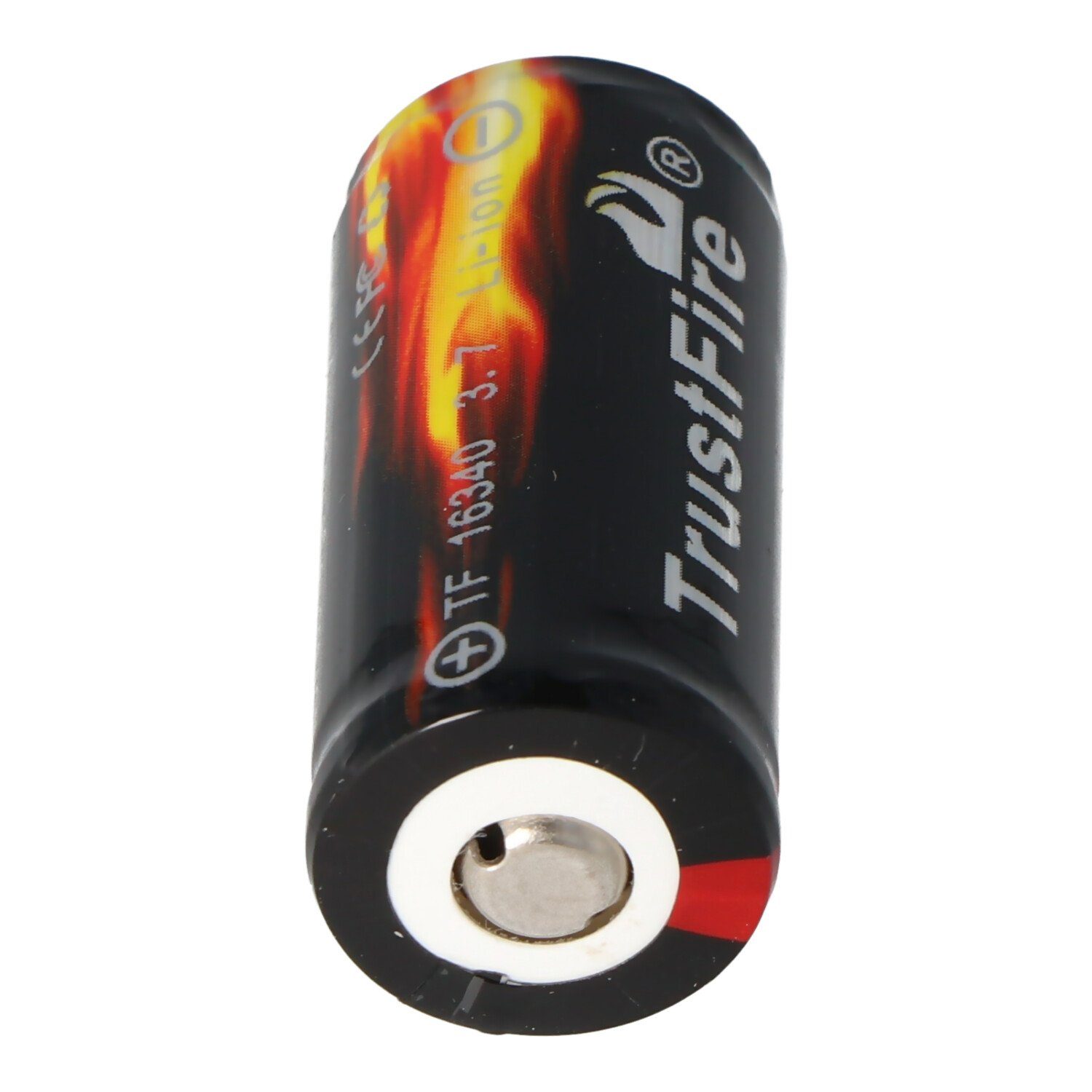 Trustfire Trustfire 16340 Li-ion Akku - 3,6V Akku PCB 880mAh geschützt V) (3,6 mAh 3,7V 880 36x16,4m