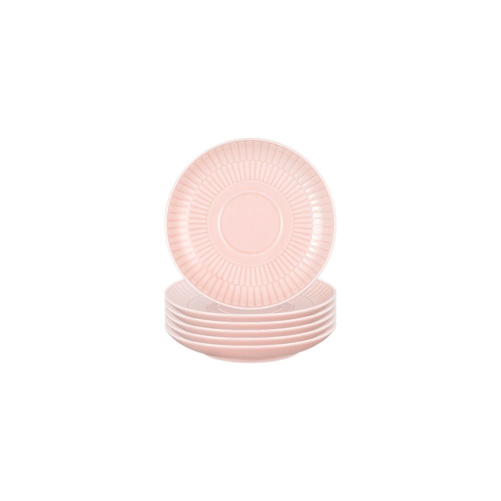 Seltmann Weiden Espressotasse Seltmann Weiden Amina rosè Kombi-Untertasse 12 cm 6er Set, Porzellan