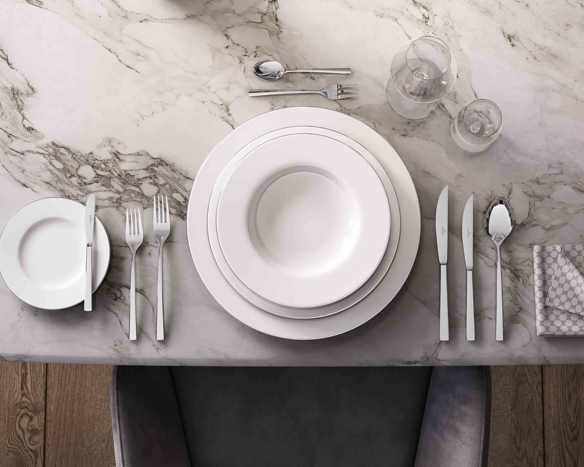 Villeroy & Boch Besteck-Set Piemont Kaffeebesteck Bundle 12er Set (12-tlg), Edelstahl, Spülmaschinenfest