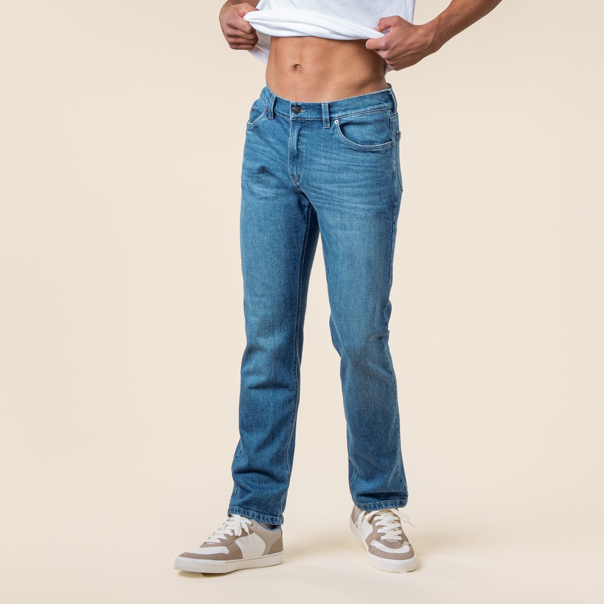 LIVING CRAFTS Bequeme Jeans TOSCO GOTS zertifiziert