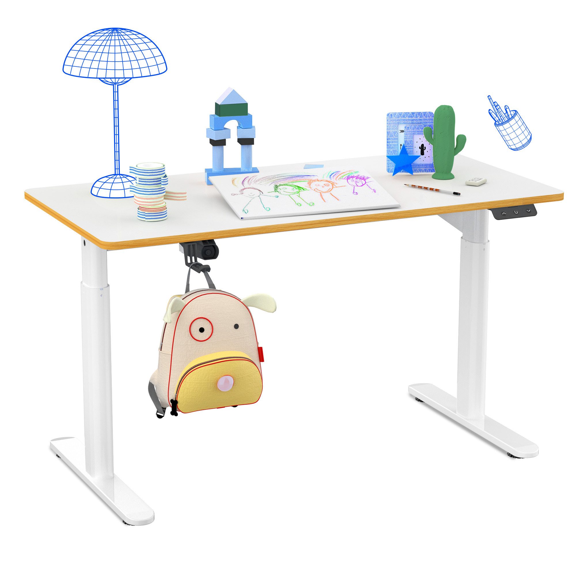 FLEXISPOT Schreibtisch Kinderschreibtisch Höhenverstellbar 120 x günstig online kaufen
