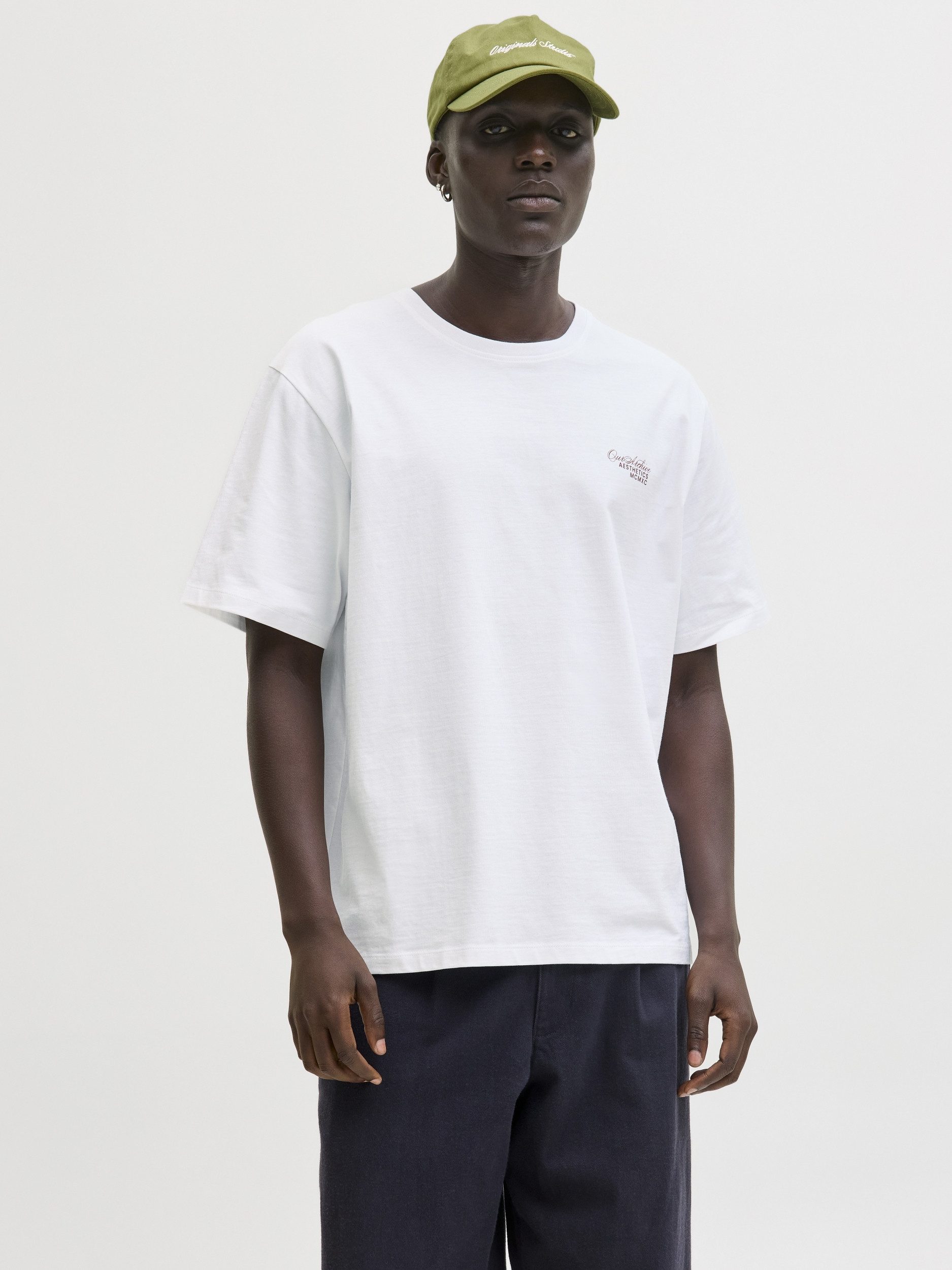 Jack & Jones T-Shirt JJROAR TEE SS CREW NECK, Bright White