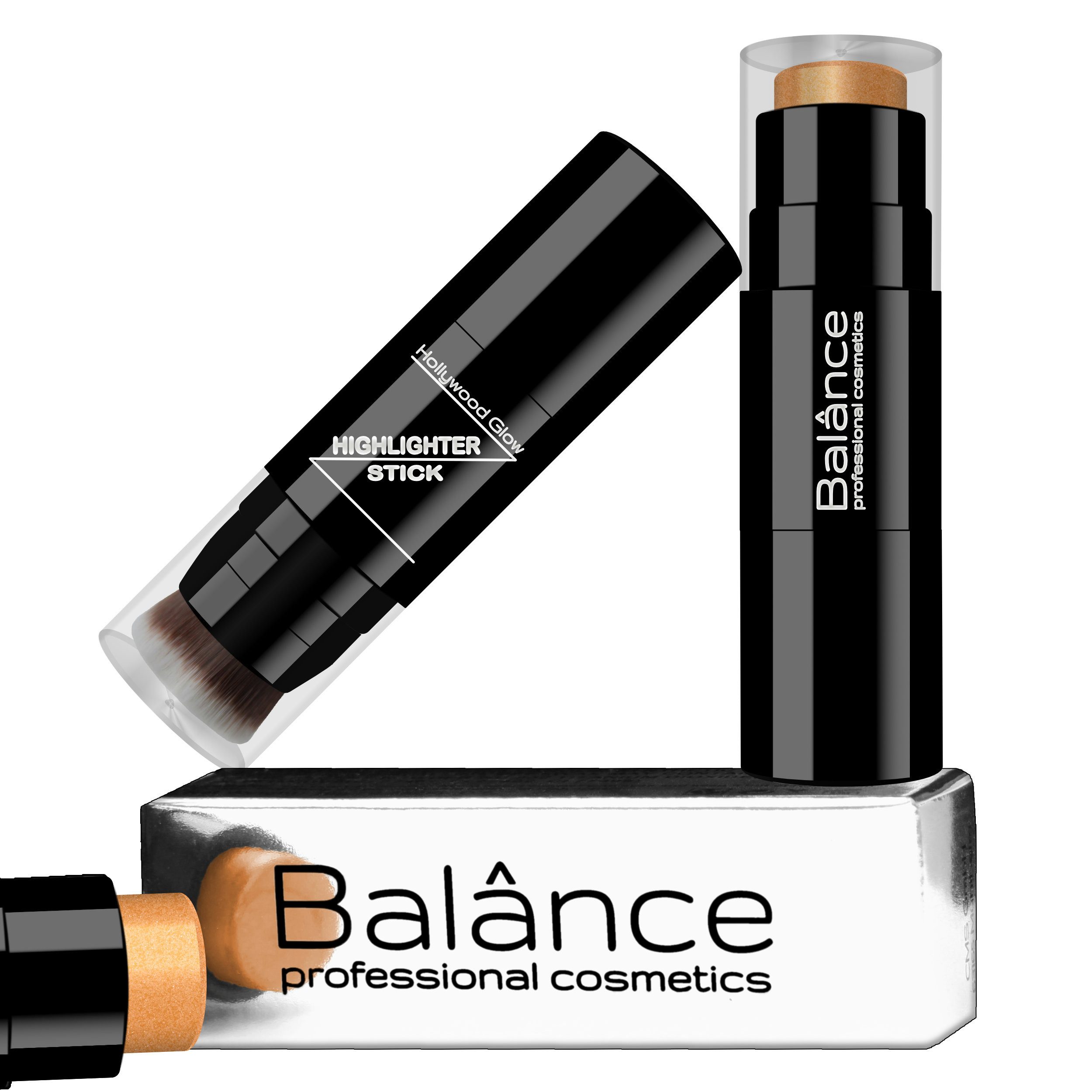 Balânce Маркер Balânce Маркер Stick Kabuki Pinsel strahlender Schimmer, Маркер Stift mit cremig wohlriechender Textur