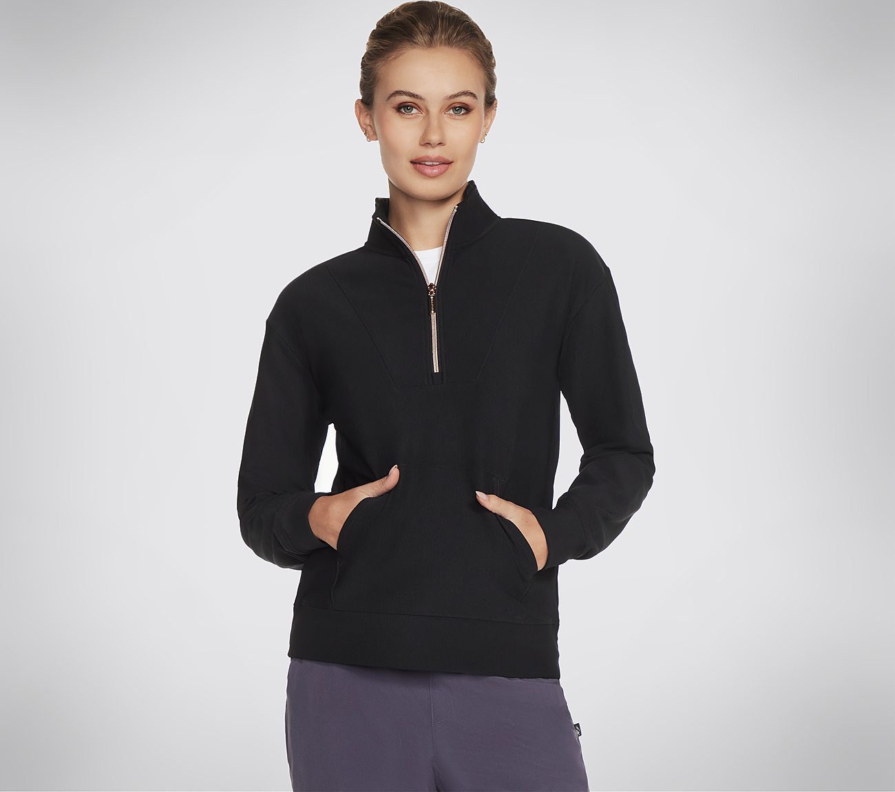 Skechers Rollkragenpullover GOLUXE RIB 1/4 ZIP günstig online kaufen