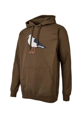 Cleptomanicx Kapuzensweatshirt OG Gull mit trendigem Frontprint