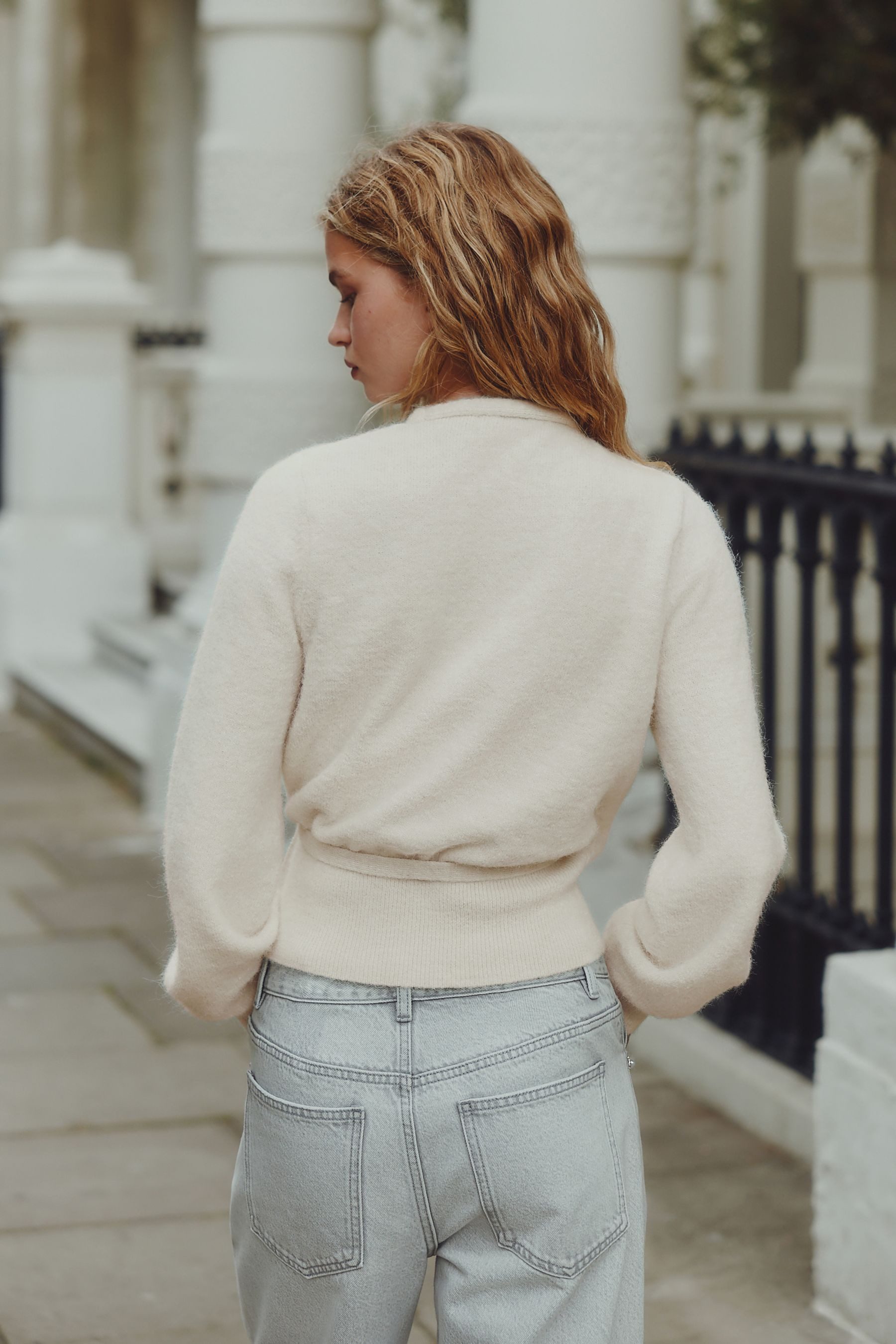 Next Strickjacke Wickelstrickjacke mit seitlicher Bindung (1-tlg) günstig online kaufen