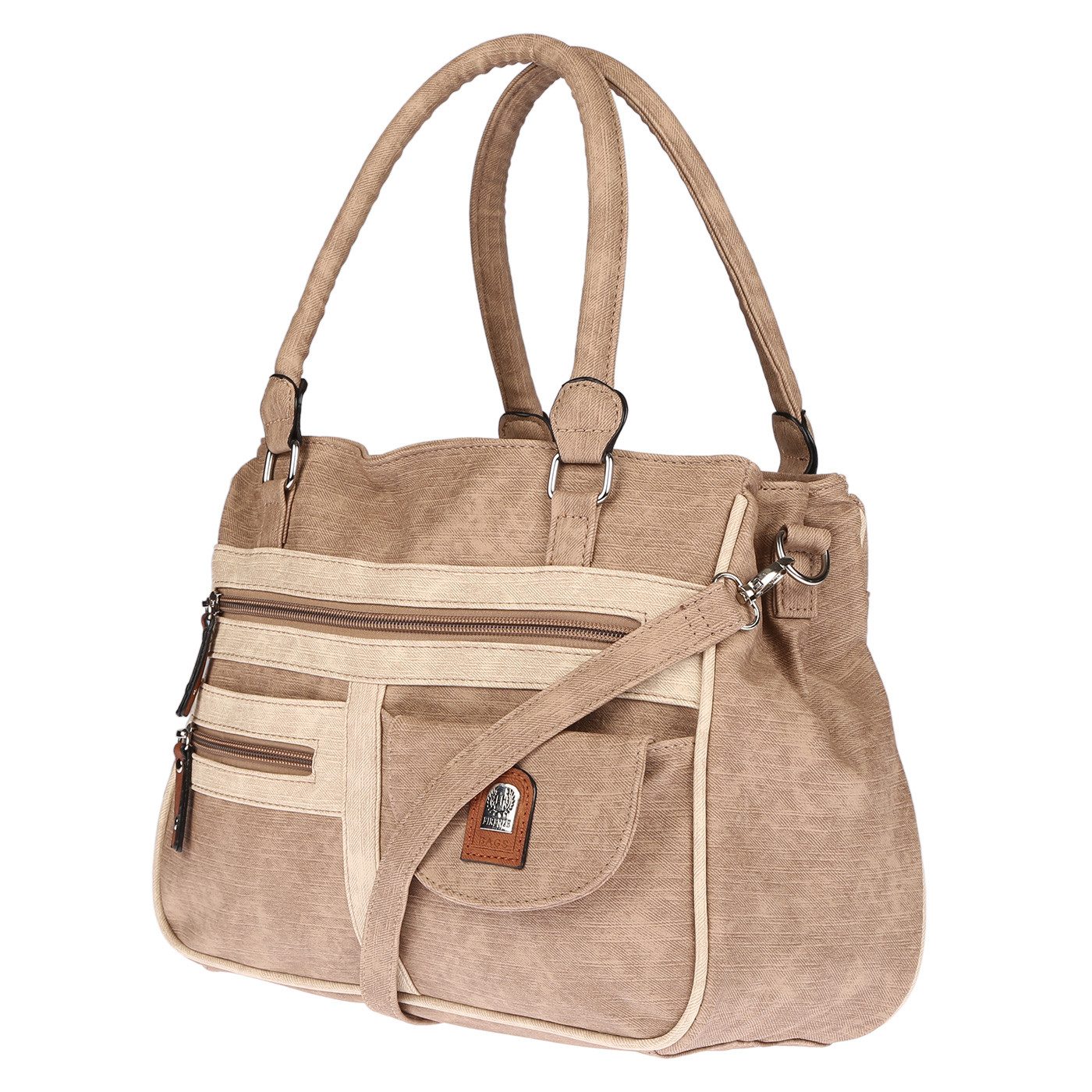 Christian Wippermann Henkeltasche Große Damen Tasche Umhängetasche Schultertasche (1 tlg), Henkeltasche