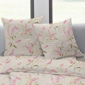 Bettwäsche Estella Interlock Jersey Bettwäsche Florence 6595-205 Blumen 135x200, Estella, Interlock Jersey, 2 teilig, Absolut bügelfrei