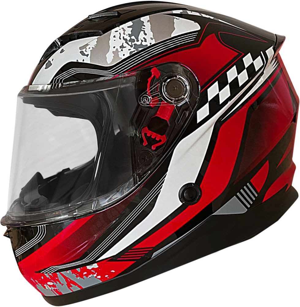 Motorradhelm 42 Jr Integralhelm Rot