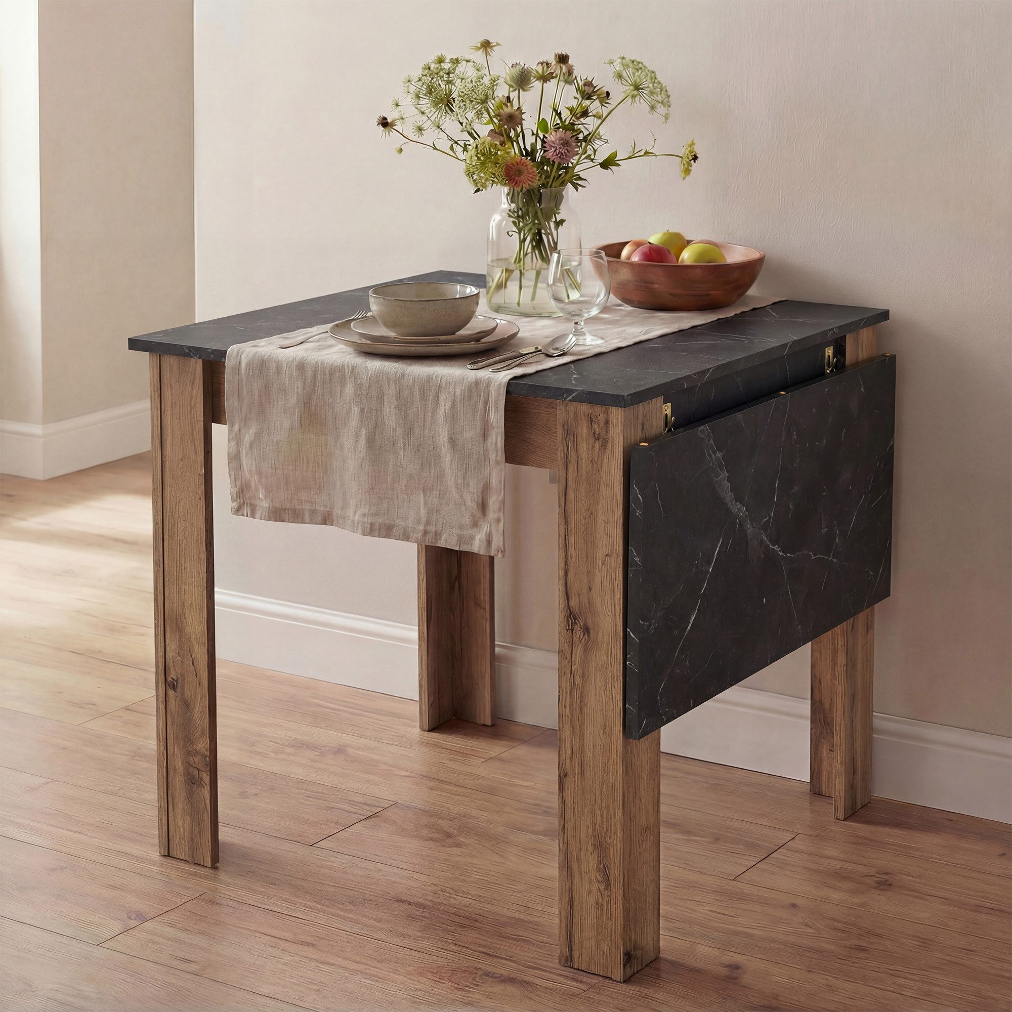 B&D home Esstisch LIVIUS, Holztisch, ausziehbar, 60 / 80cm Breit, 4-6 Perso günstig online kaufen