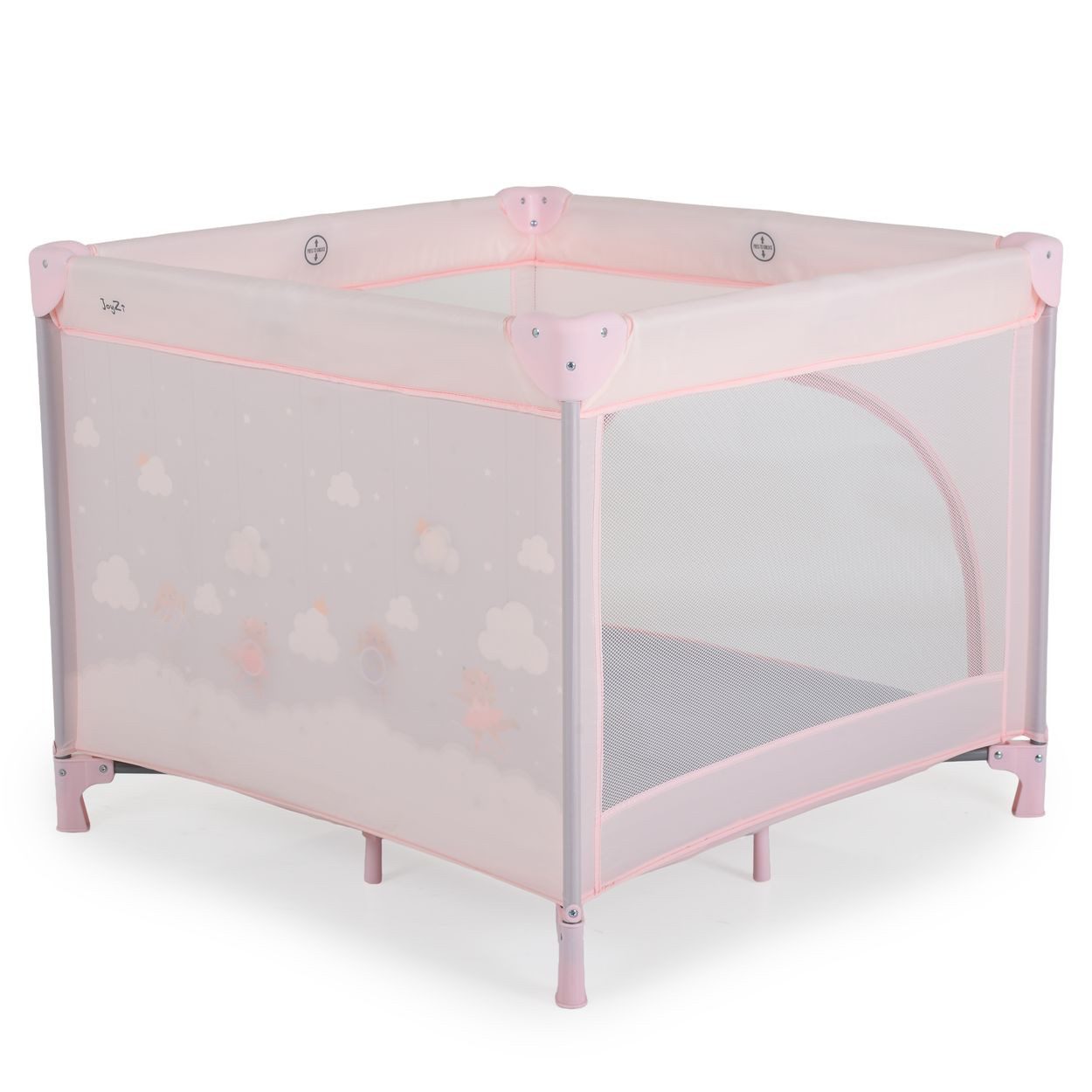 Cangaroo Laufstall Laufstall Joyzi Matratze, Reisebett faltbar Tasche vier Plüschfiguren