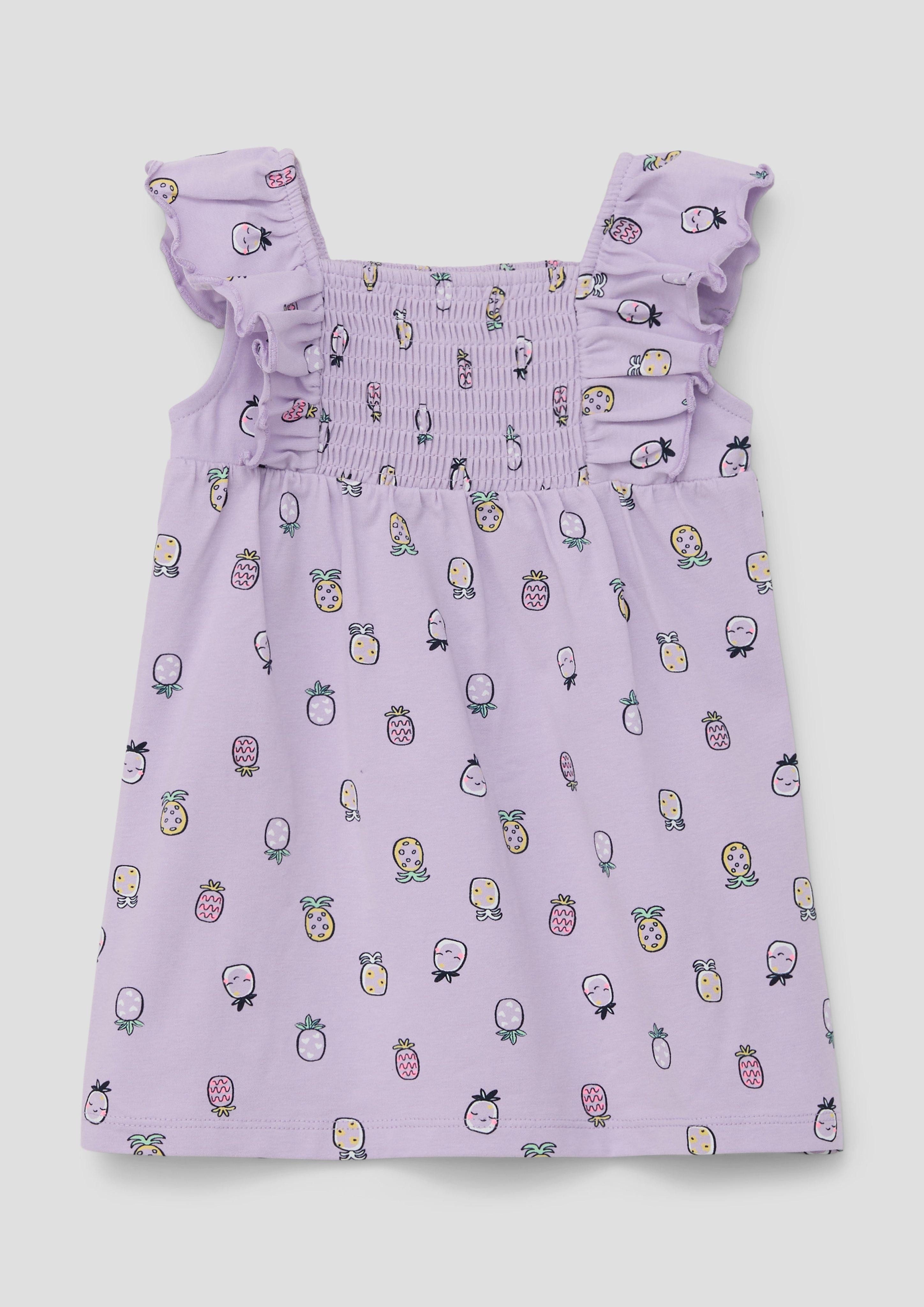 s.Oliver Jerseykleid Kleid aus Baumwollstretch Raffung günstig online kaufen