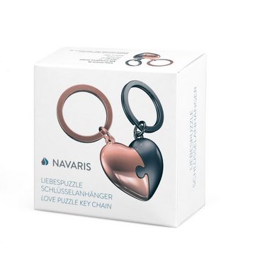 Navaris Schlüsselanhänger Liebespuzzle - Anhänger mit Zinklegierung - Keychain Handtasche (1-tlg)