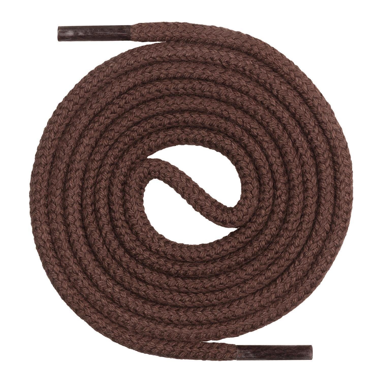 Schnürsenkel runde Schnürsenkel aus 100% Baumwolle, reißfest, ø 3 mm -4 mm, Längen