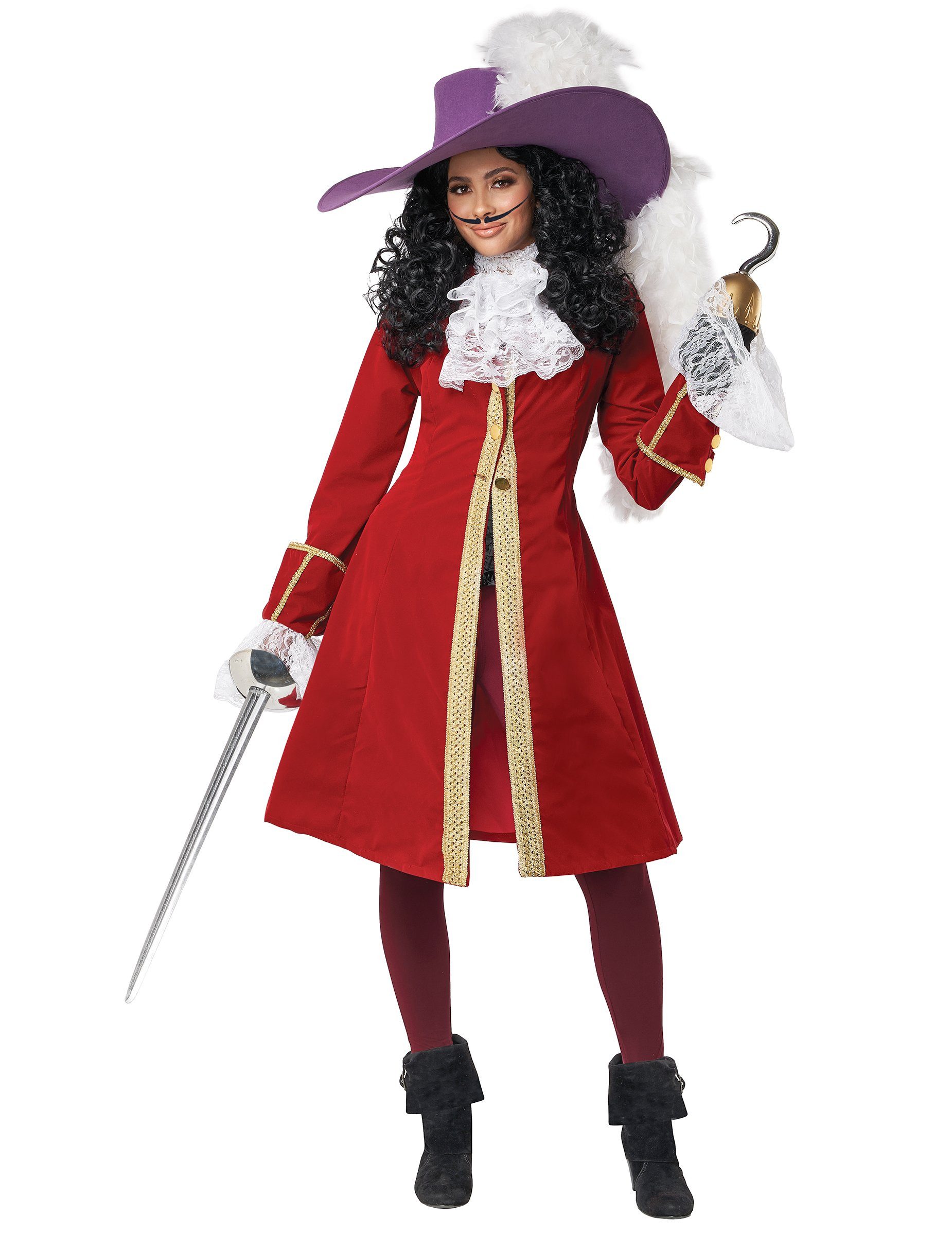 Kostüm Damen Piratenkostüm mit Haken