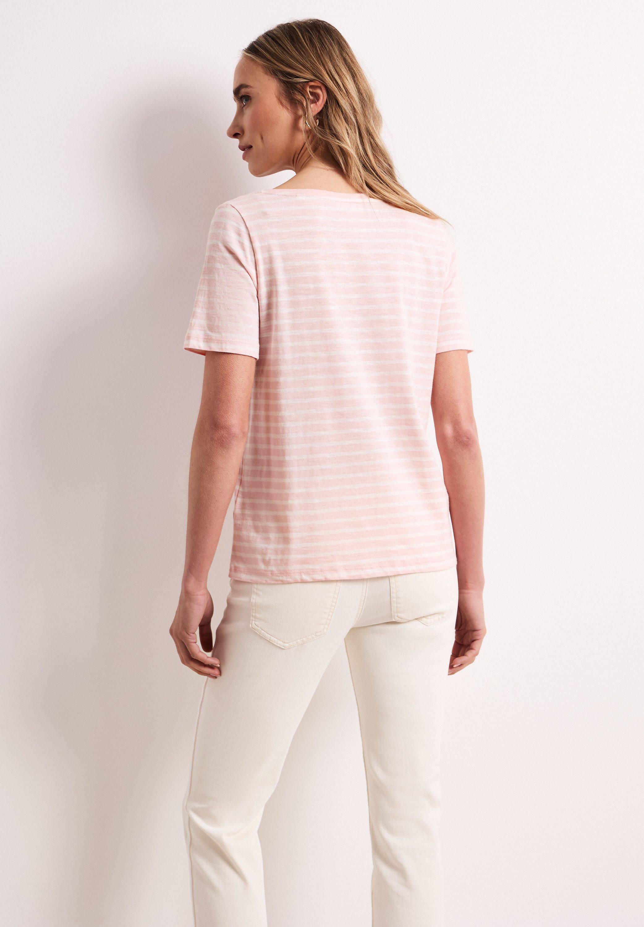 STREET ONE T-Shirt mit abgerundetem V-Ausschnitt – Bild 2 von 5