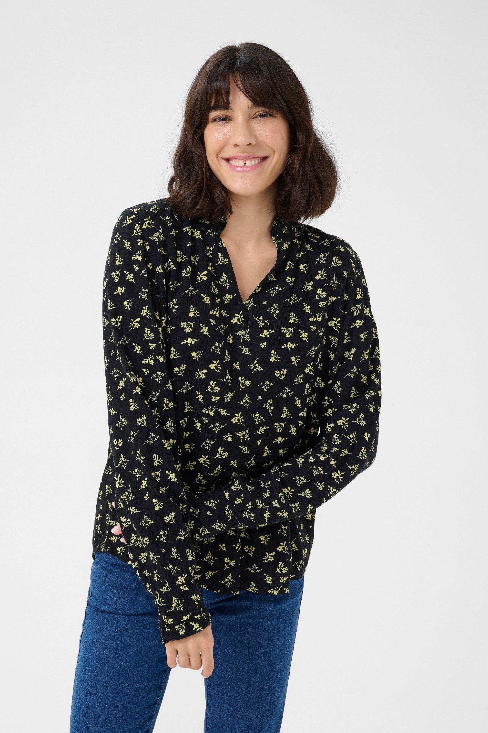 Langarmbluse Langarm-Bluse KAemine