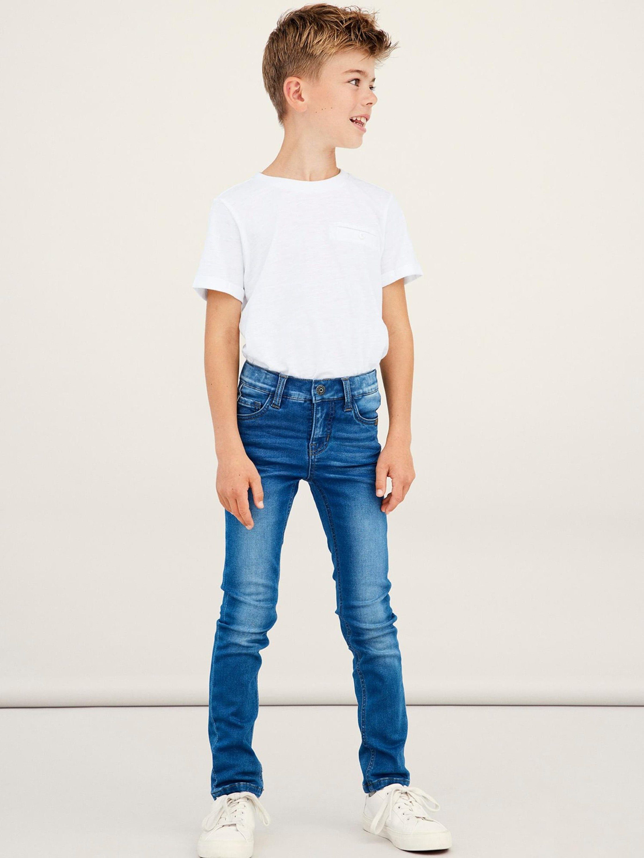 Name It Slim-fit-Jeans Theo blue denim medium (1-tlg)