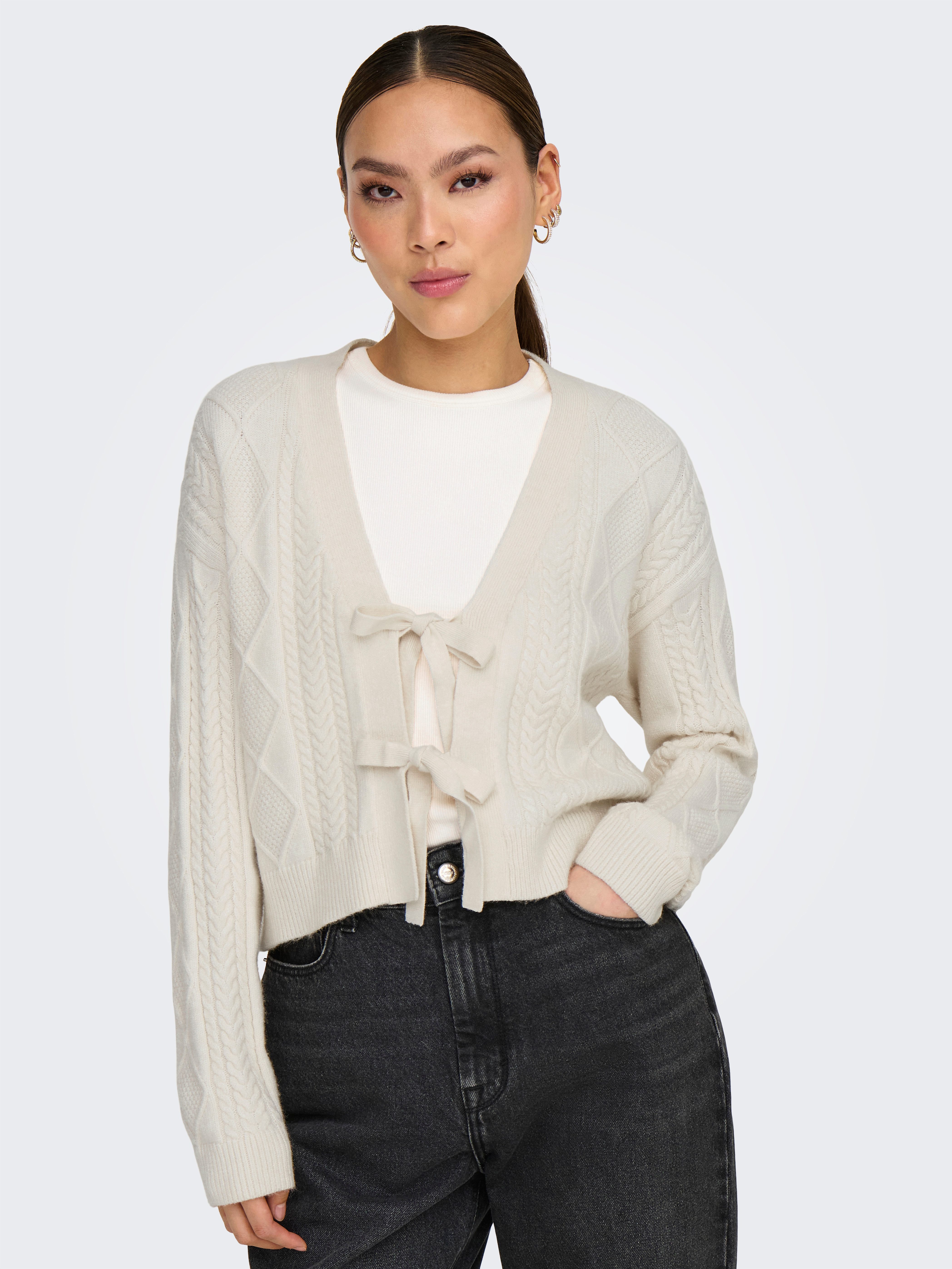 ONLY Strickjacke ONLFIA LS STRING CARDIGAN KNT NCA Viskosemischung, regular günstig online kaufen