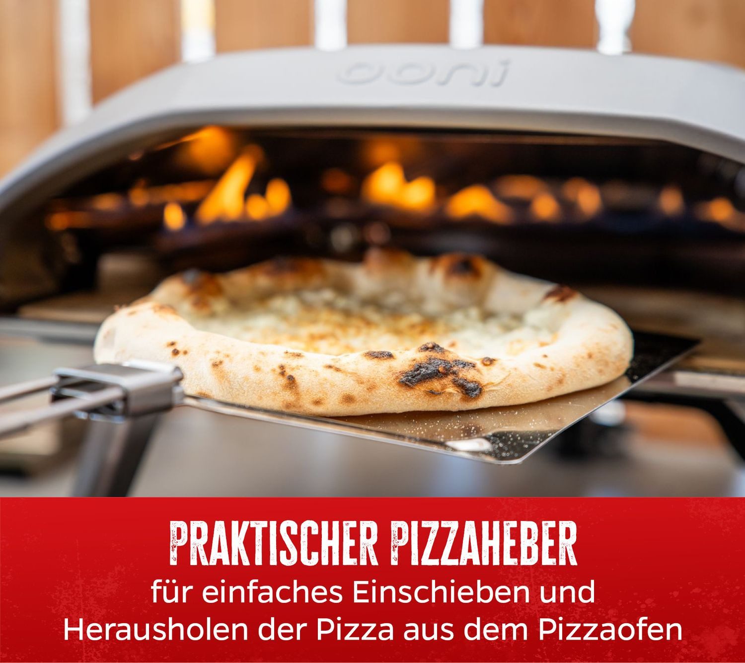 Grillfürst Aromaplanke Grillfürst Pizzaheber / Pizzaschieber Edelstahl klappbar