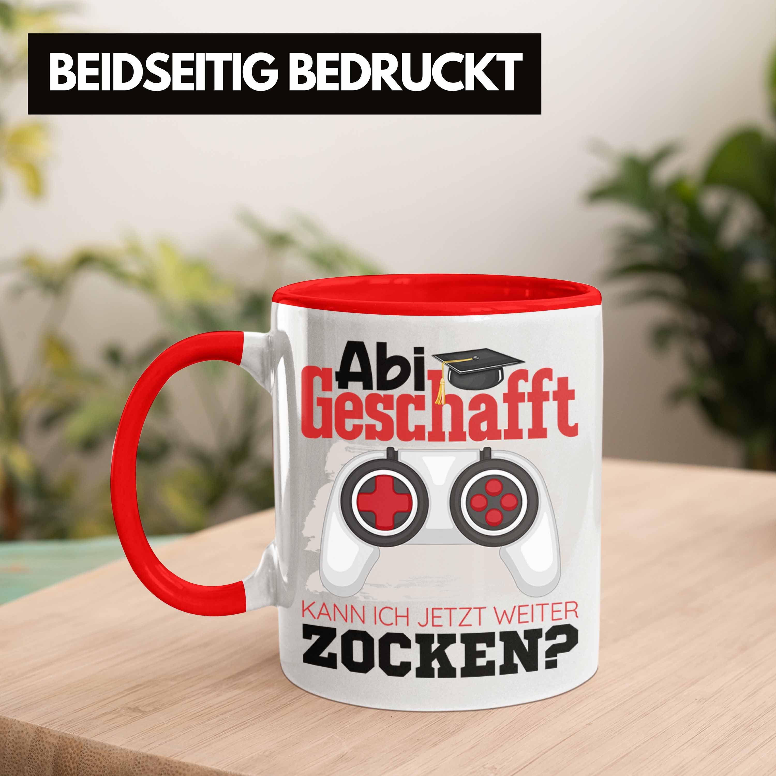 Tasse Geschenk Tasse Geschafft Jetzt Abitur W Bestanden Kann Prüfung Ich Rot Trendation Abi