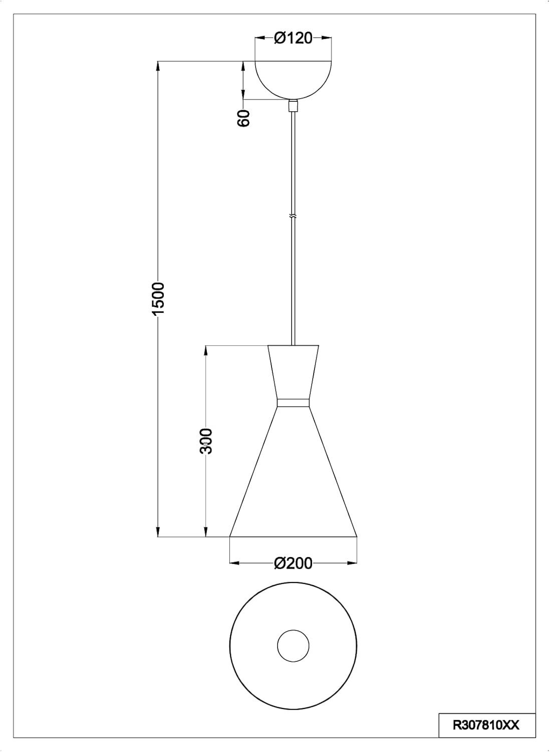 lightling Pendelleuchte Eduard, ohne Leuchtmittel, höhenverstellbar, Deckenmontage, IP20 Indoor