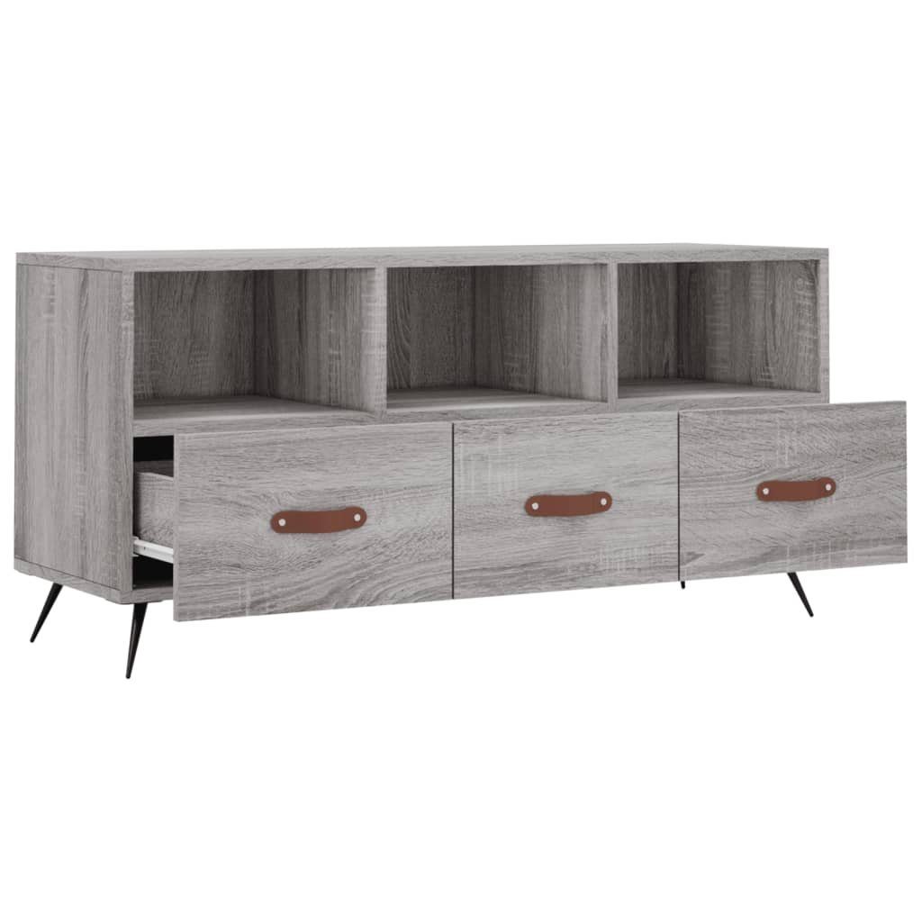 furnicato TV-Schrank cm Sonoma 102x36x50 Holzwerkstoff Grau