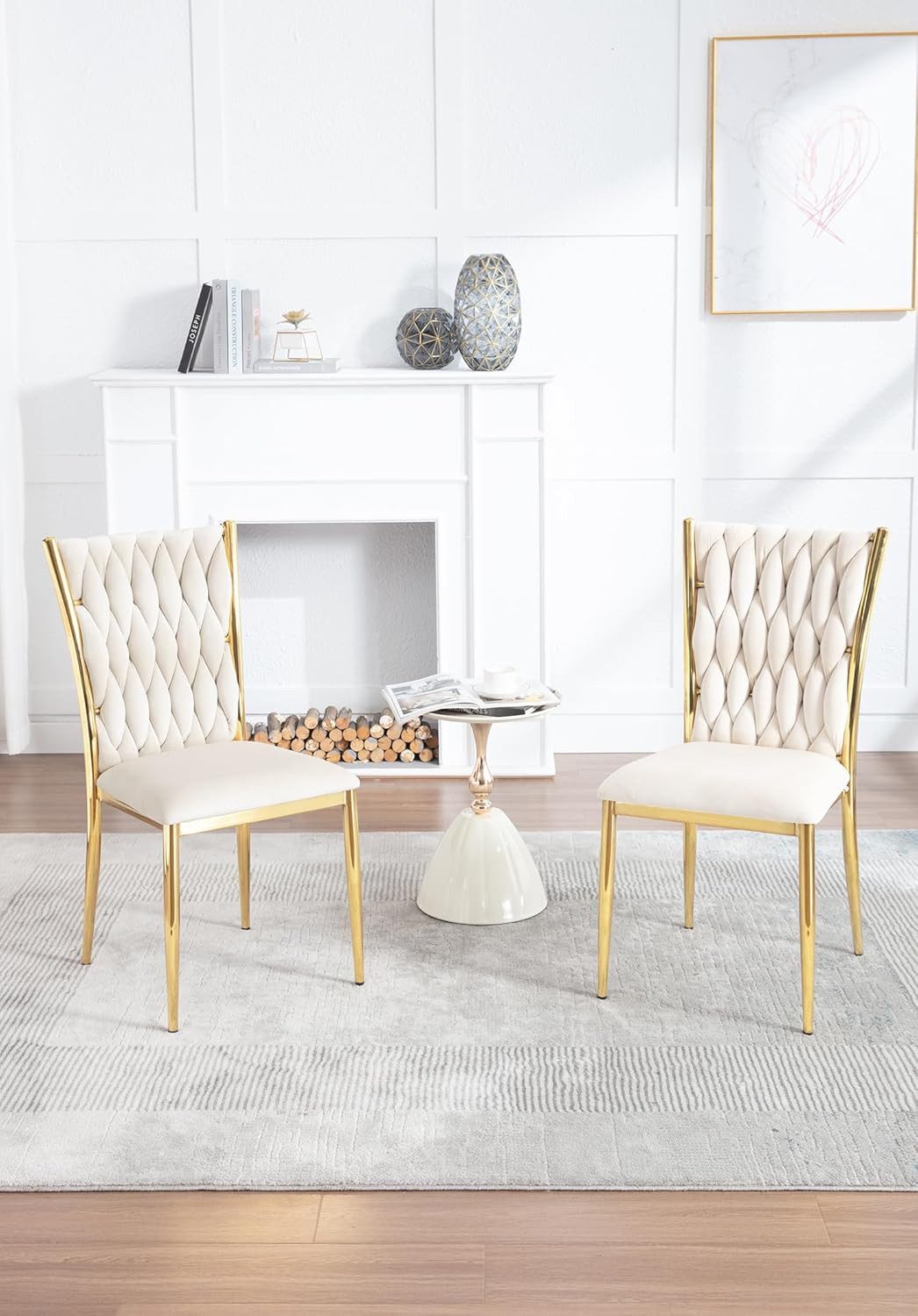 Woltu Polsterstuhl (2 St), Samt Stühle Esszimmer, Esszimmerstühle, hohe Rüc günstig online kaufen