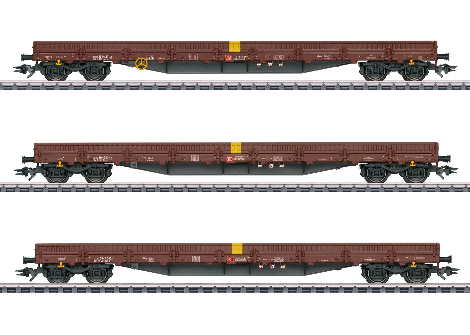 Märklin Güterwagen Niederbordwagen-Set DB AG - 47162, Spur H0