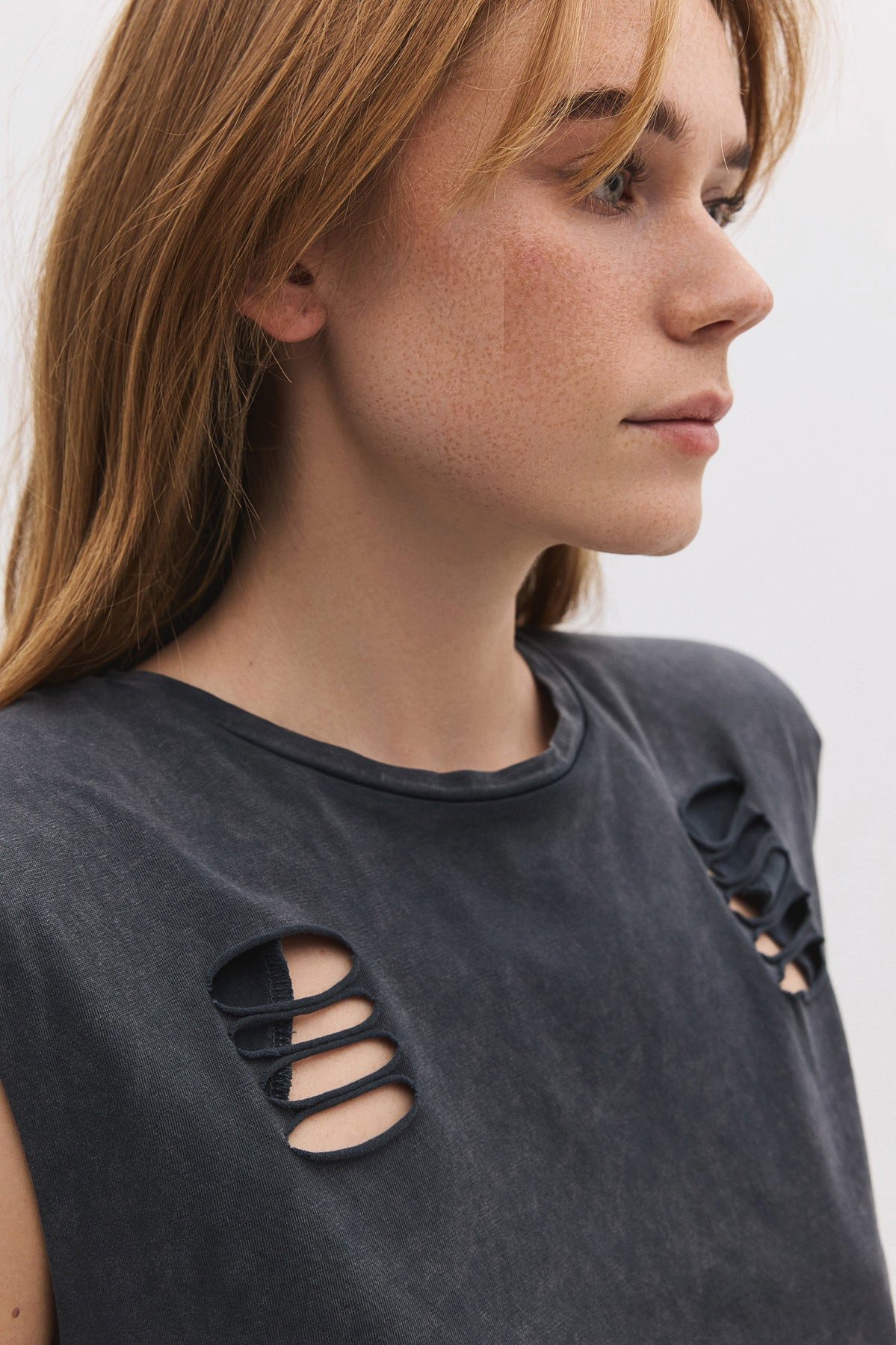 No Matter What T-Shirt T-Shirt mit ärmellosen Rissen günstig online kaufen