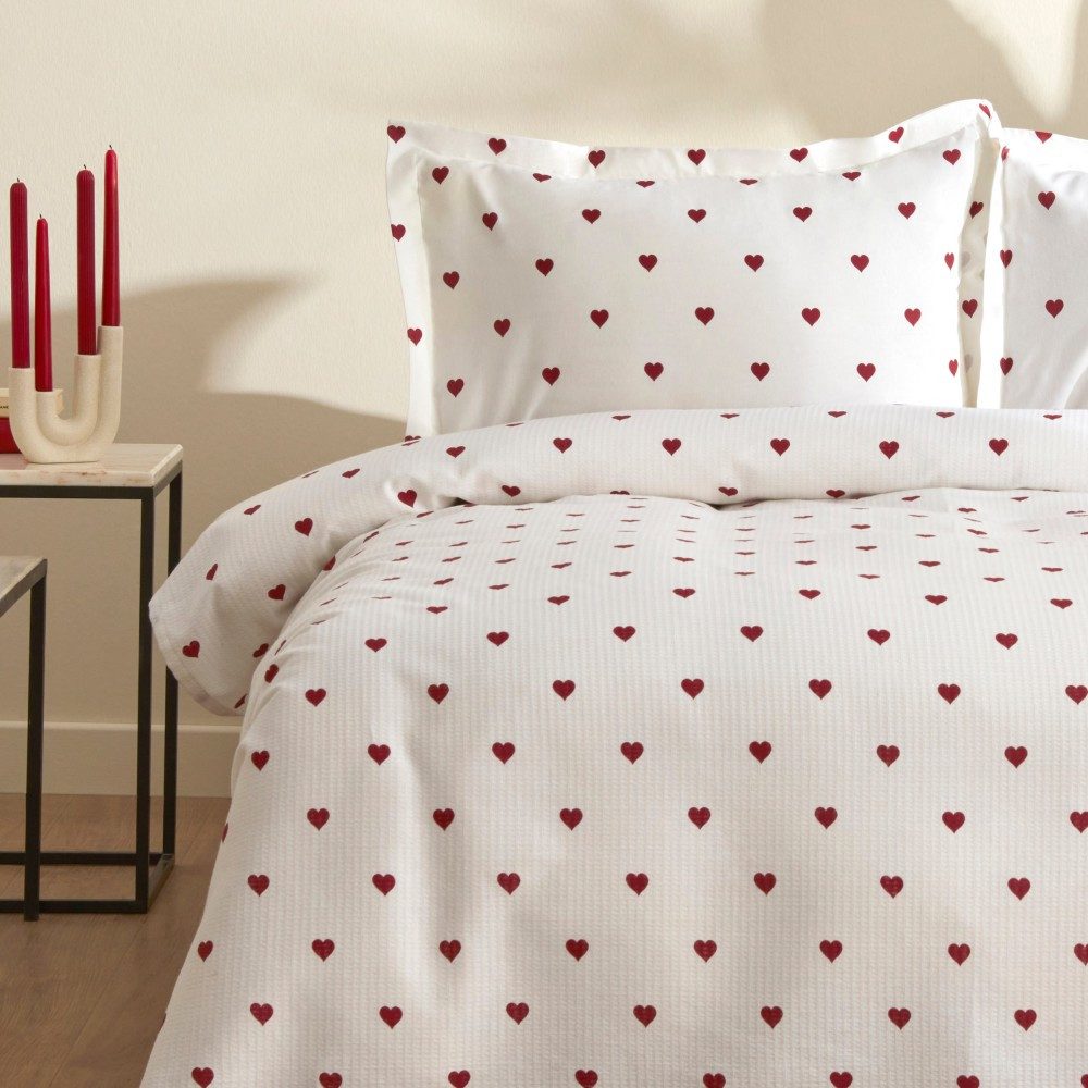 Karaca Bettwäsche Sarah Anderson Amour Doppelbett Piké Tagesdecke Set