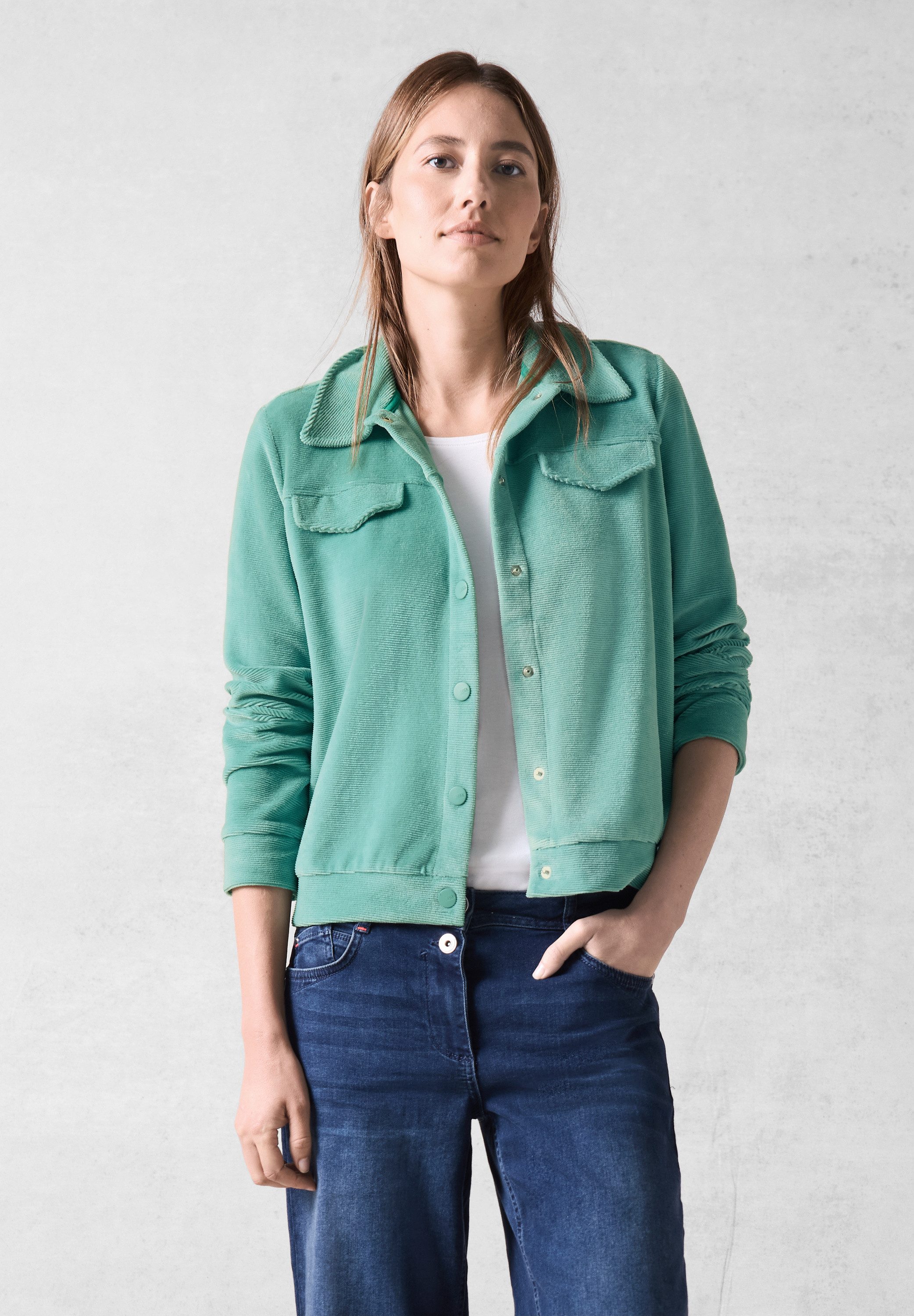 CECIL Cordjacke mit Knopfleiste günstig online kaufen