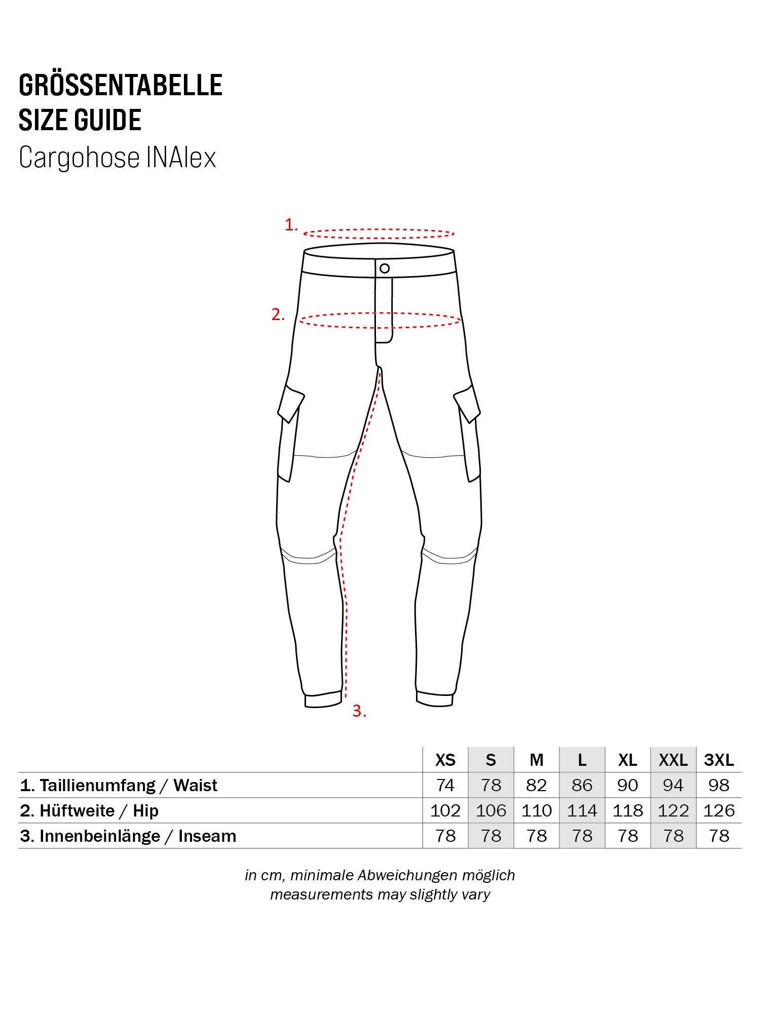 Indicode Cargohose Herren Alex Cargo Hose Herrenhose mit 6 praktischen Taschen