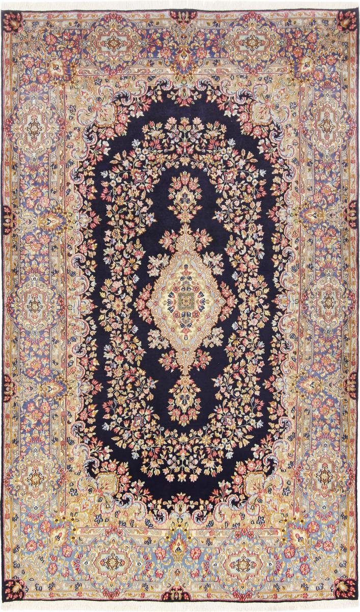 Orientteppich Kerman Rawar 159x268 Handgeknüpfter Orientteppich / Perserteppich, Nain Trading, rechteckig, Höhe: 12 mm