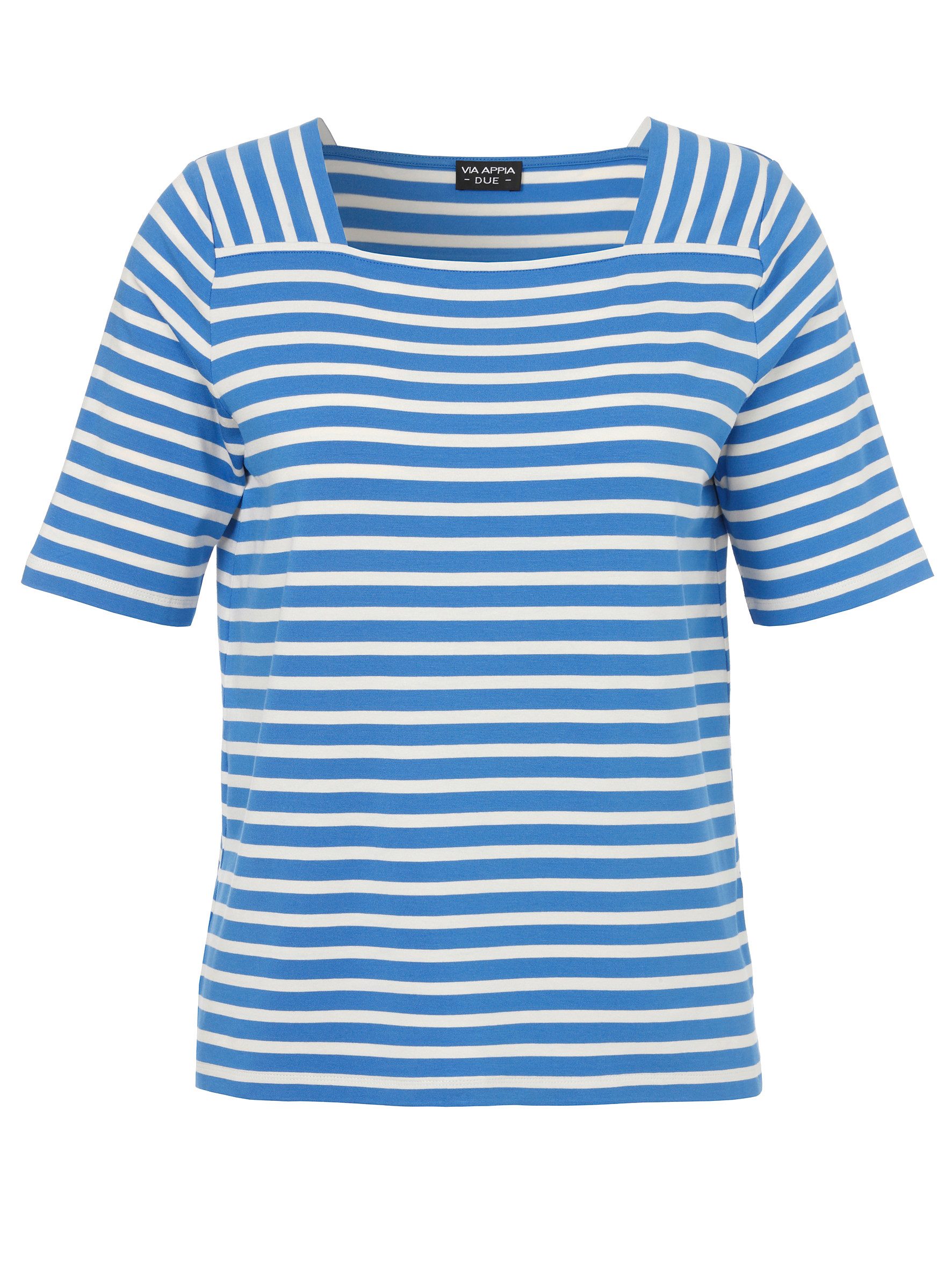 VIA APPIA T-Shirt T-Shirt Karree 1/2 Arm Ringel