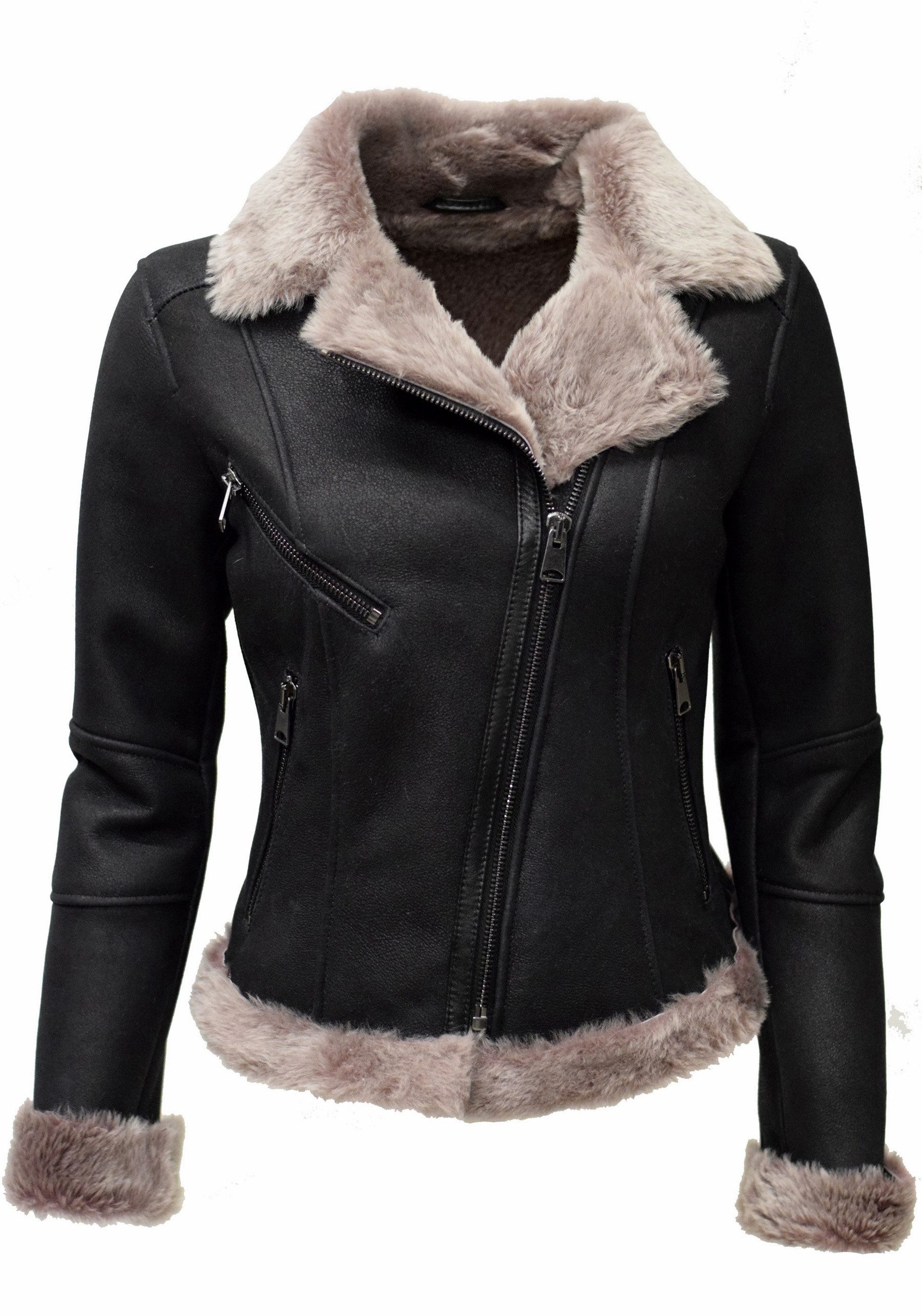 Zimmert Leather Lederjacke Cherry Lammfelljacke kurz, günstig online kaufen
