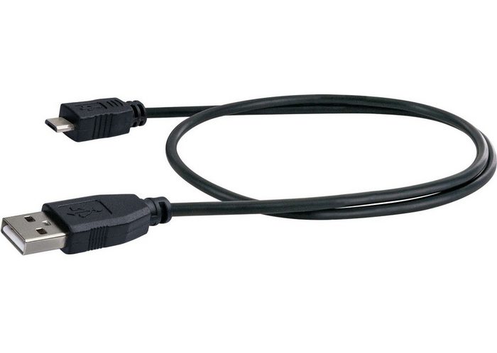 Schwaiger LK050M 533 Smartphone-Kabel USB 2.0 A Stecker USB Micro B Stecker (50 cm) universal einsetzbar