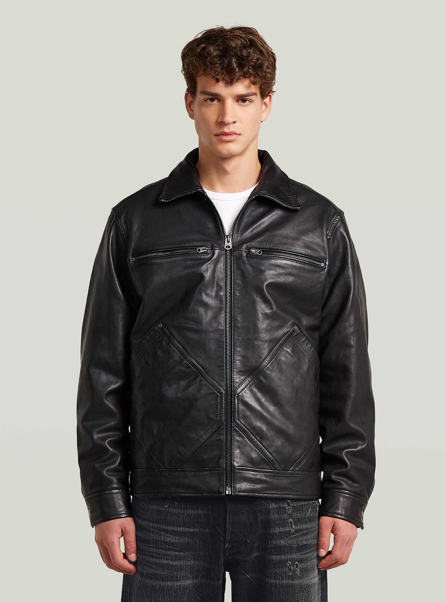 G-STAR Bomberjacke Leather Bomberjacke