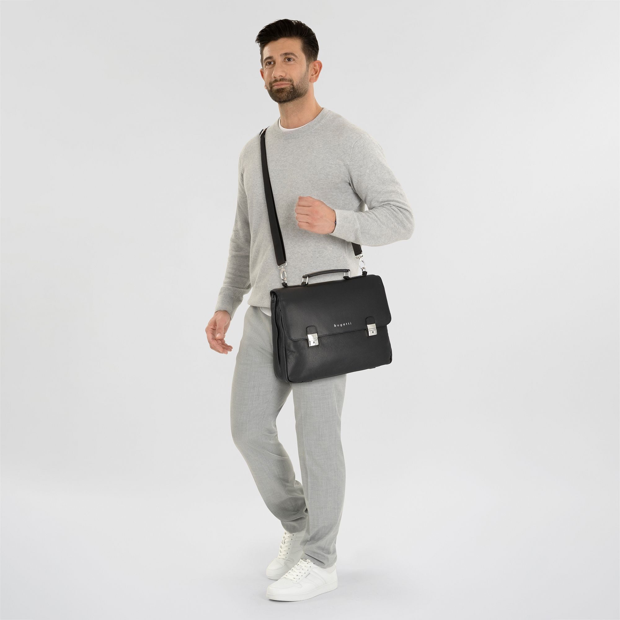 bugatti Aktentasche Valencia, Leder