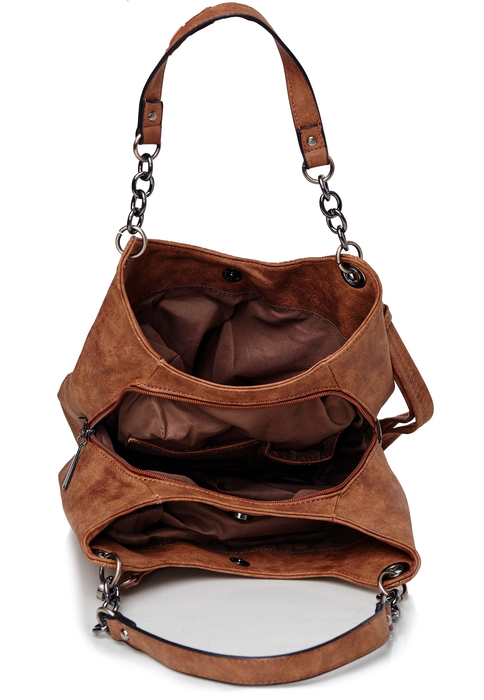 Harpa Schultertasche (1-tlg), mit aufwendigen Tragegriffen und feinem Lasercut