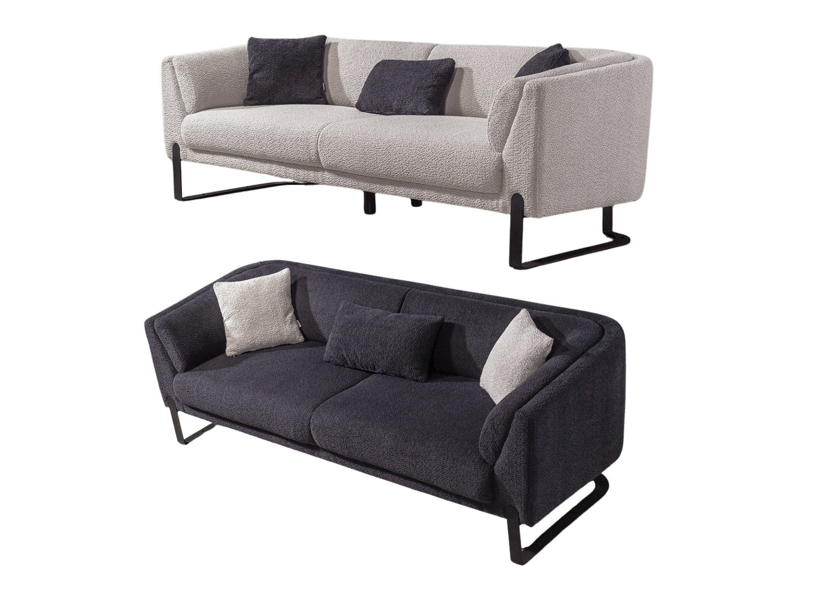 Villa Möbel Polstergarnitur Savana, (Sofa Set, Set besteht aus: 2 Sitzer+2 Sitzer), Quality Made in Turkey- Pflegeleichter Webstoff