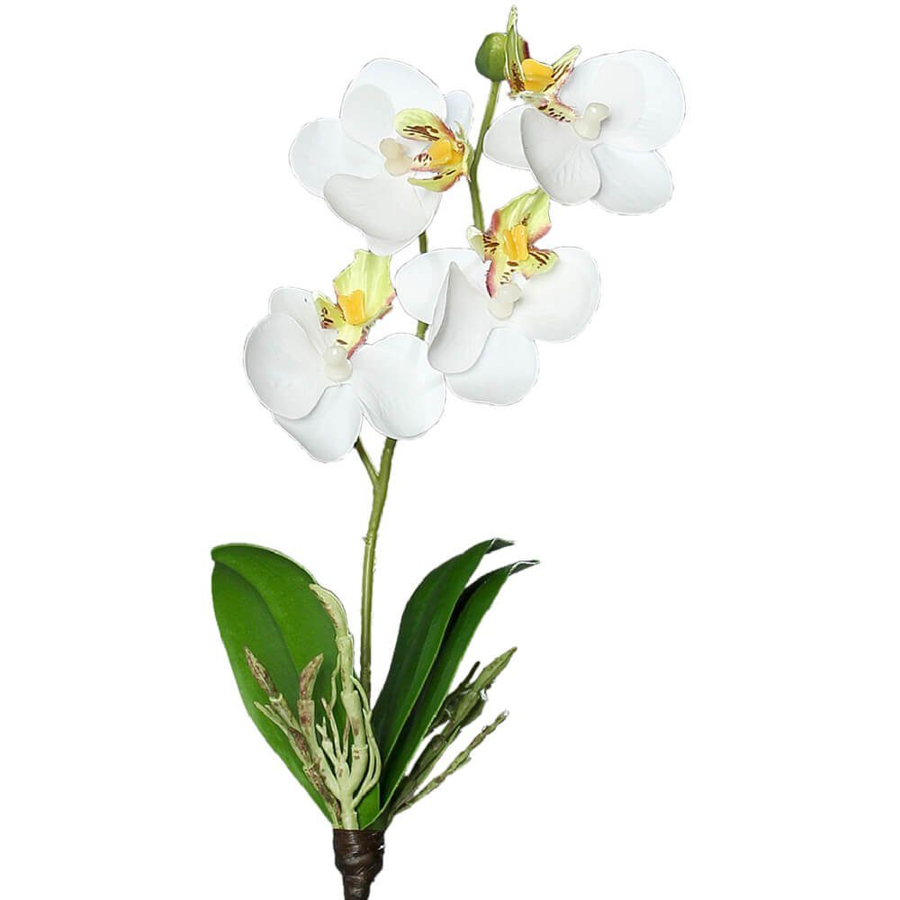 Kunstblume Orchideen Mini Phalaenopsis 26 cm 1 Stk weiß Orchideen, matches21 HOME & HOBBY, Höhe 26 cm, Indoor