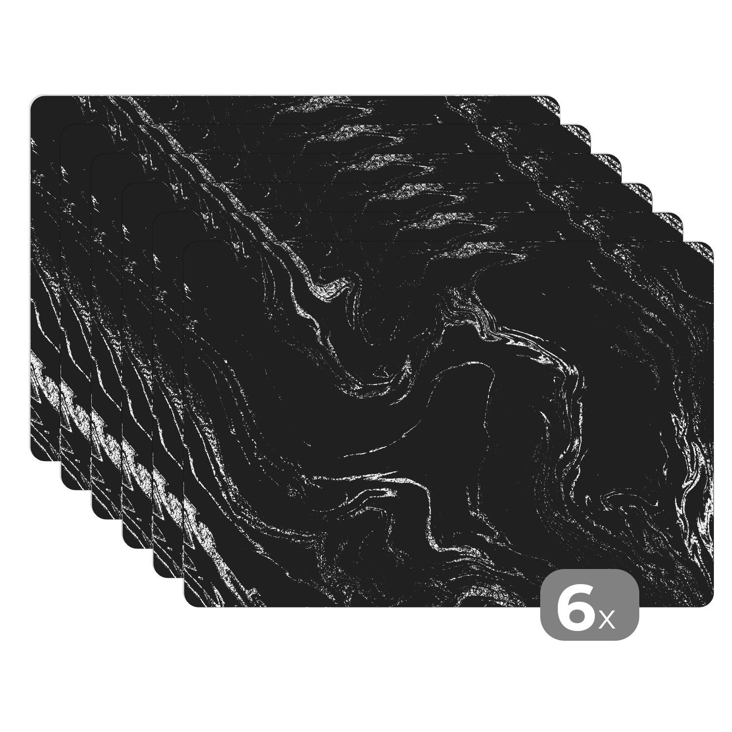MuchoWow Platzset Marmor - Schwarz - günstig online kaufen