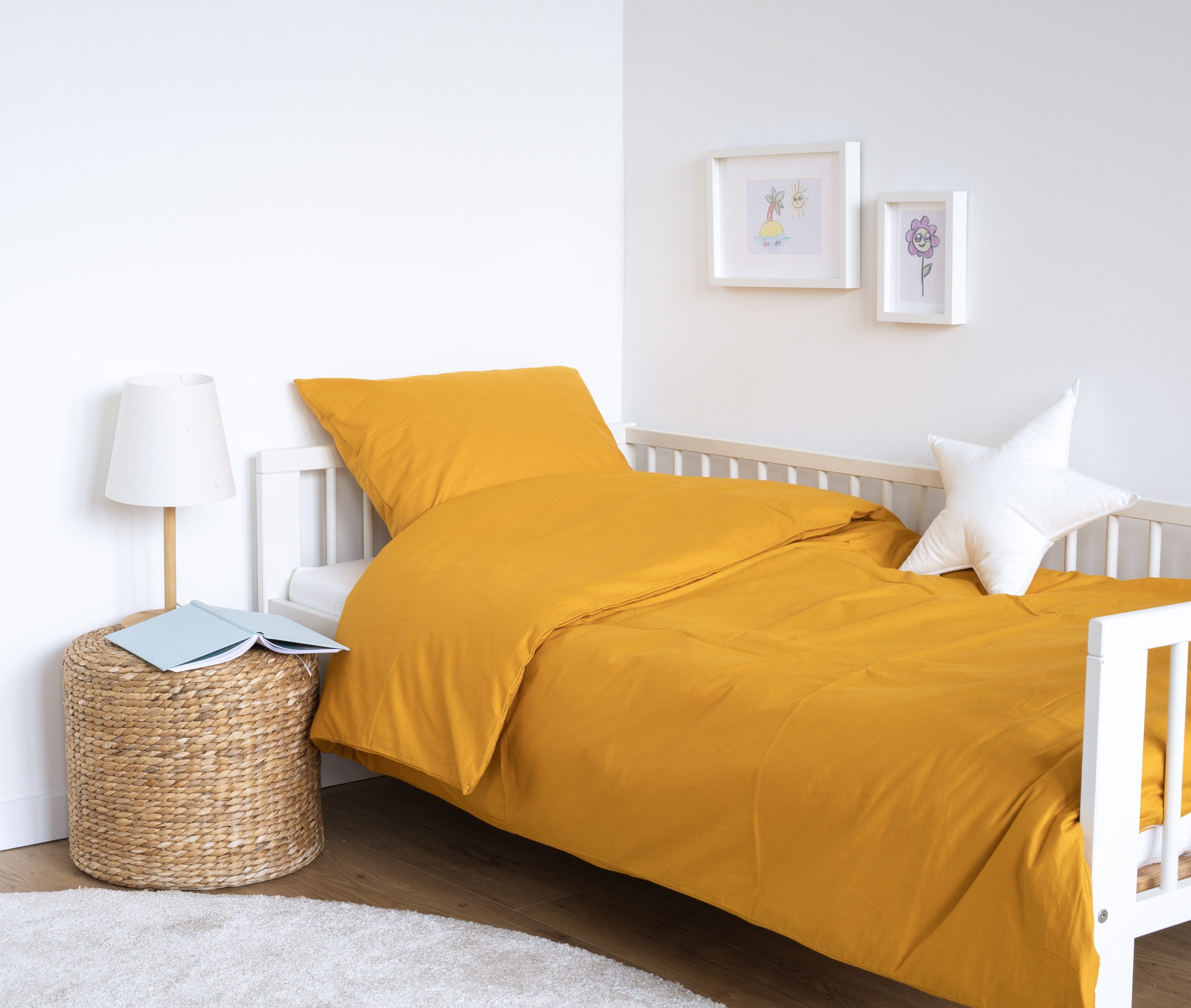 Loolay Bettwäsche SENFGELB Gelb Babybettwäsche Kinderbettwäsche Jugendbettw günstig online kaufen