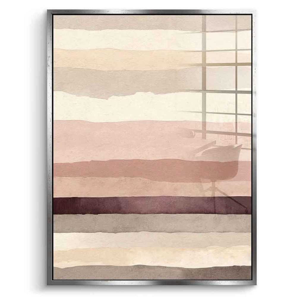 DOTCOMCANVAS® Acrylglasbild Layered Hues - Acrylglas, Acrylglasbild Layered Hues abstrakt Kunstdruck Wandbild