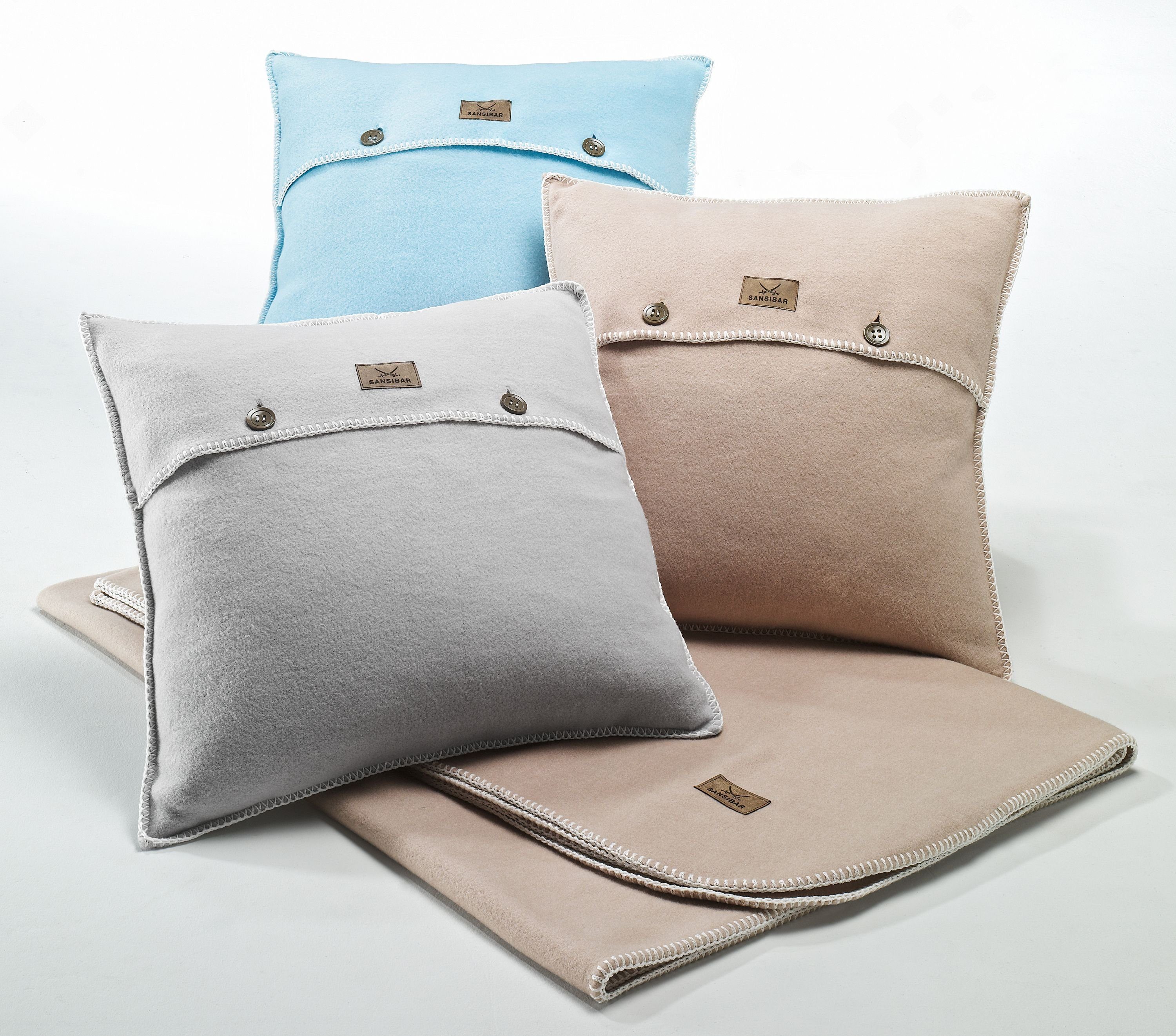 Sansibar Sylt Kissenhüllen Kissenhülle SANSIBAR silber günstig online kaufen