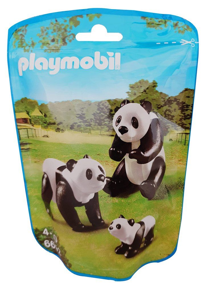 Playmobil® Spielfigur »Playmobil Panda-Eltern mit Baby 6652«, (Set, 3-tlg)