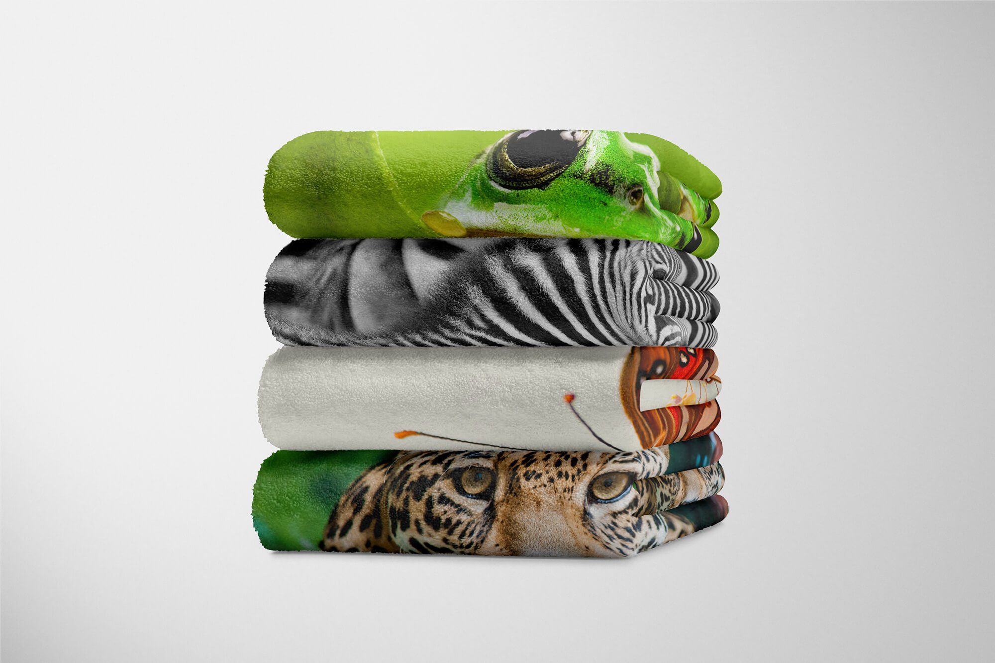 Handtuch Tiermotiv (1-St), Baumwolle-Polyester-Mix Schmetterling Naha, mit Saunatuch Art Strandhandtuch Sinus Handtuch Kuscheldecke Handtücher