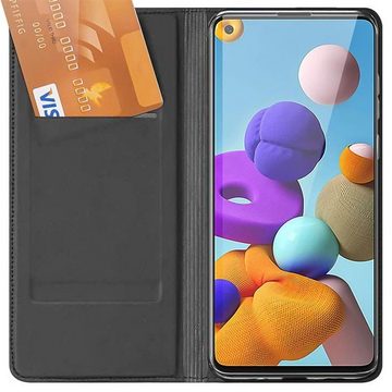 CoolGadget Handyhülle Magnet Case Handy Tasche für Samsung Galaxy A21s 6,5 Zoll, Hülle Klapphülle Ultra Slim Flip Cover für Samsung A21s Schutzhülle