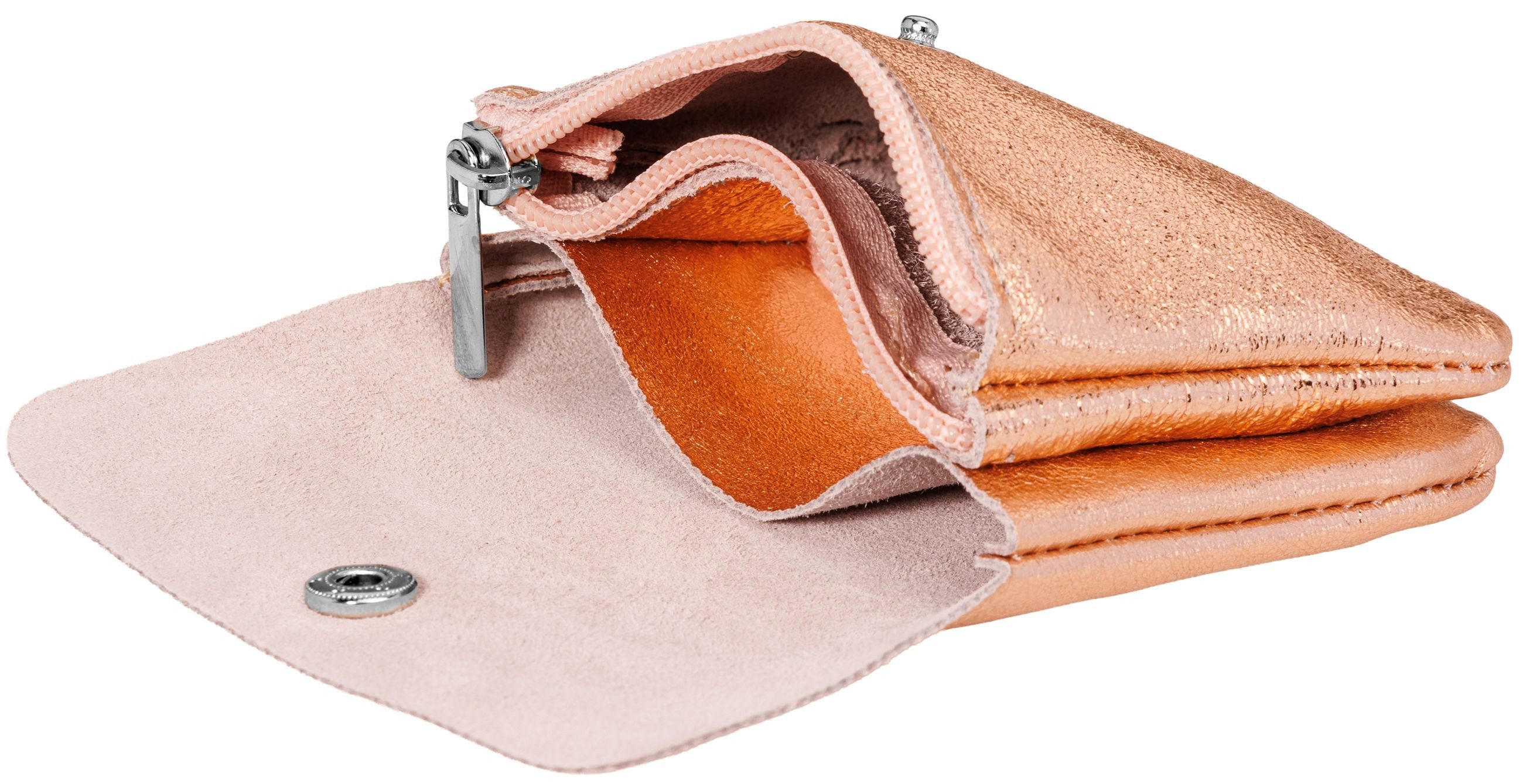 Caspar Geldbörse kleines Echtleder Portemonnaie eleganter günstig online kaufen